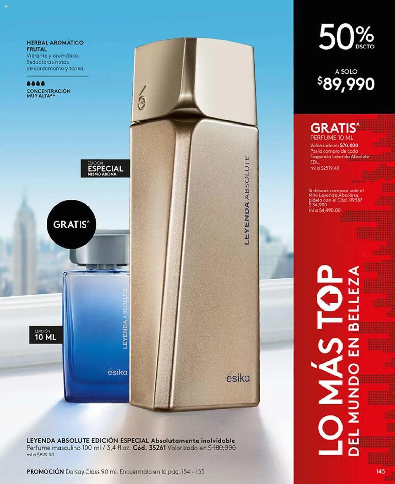 Ésika revista - valida desde el 13.03.2026 | Página: 145 | Productos: Perfume, Top, Fragancia