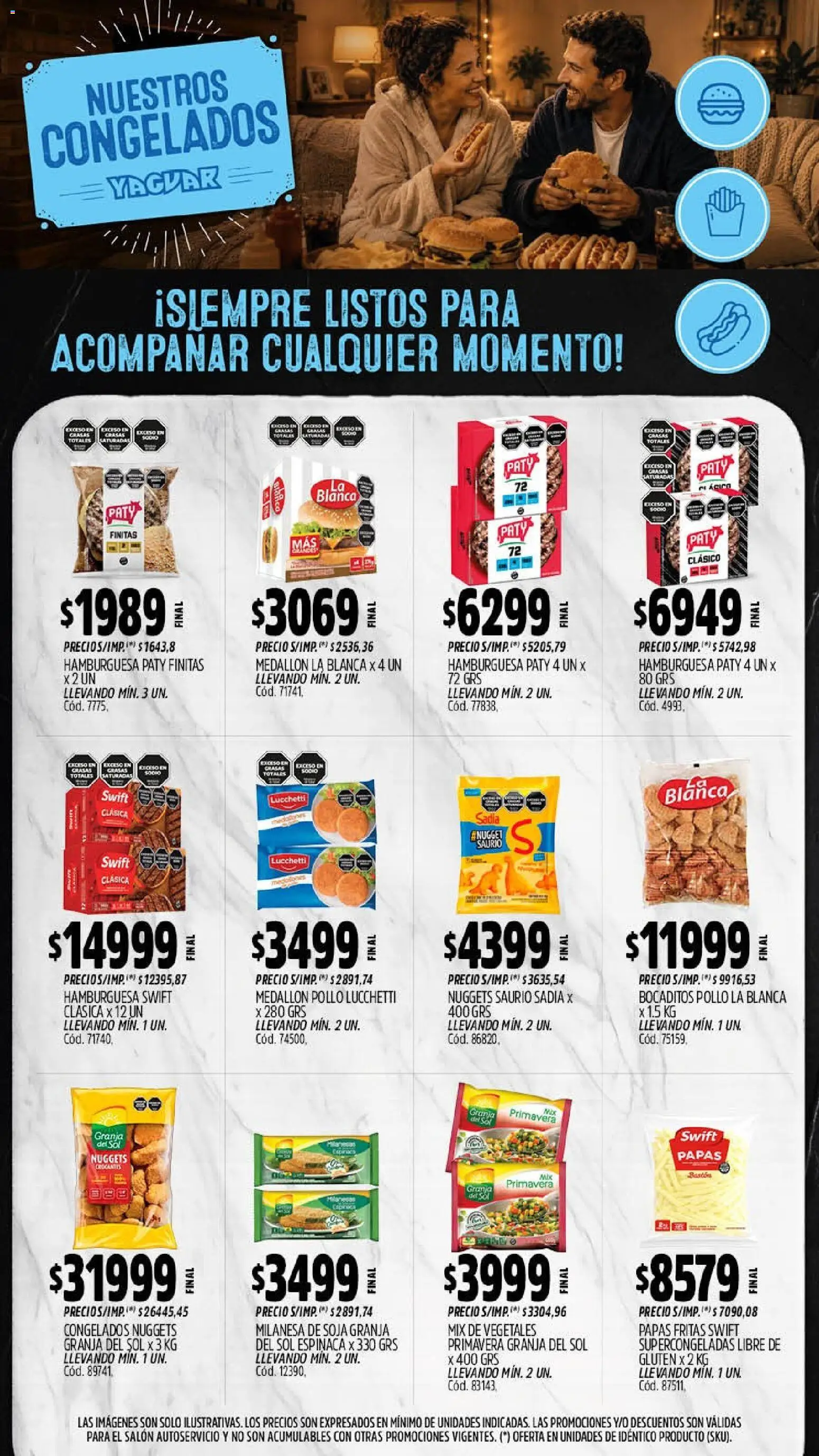 Yaguar - Oferta Semanal Córdoba │ válido desde el 14/09/2026 | Página: 11 | Productos: Pollo, Milanesa, Hamburguesa, Papas