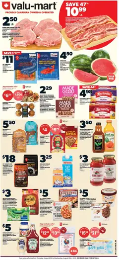 Preview of Valu Mart weekly flyer from shop Valu Mart valid from Aug 20, 2026