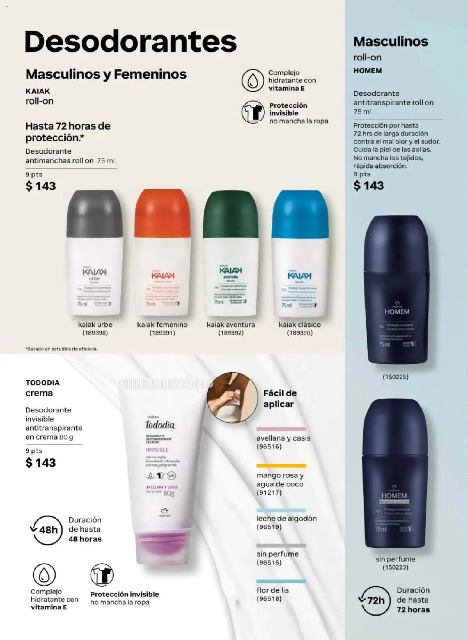 Nuevas ofertas de Natura válidas en toda la República Mexicana desde el 10/07/2026. ¡Encuentra las mejores ofertas en Natura campaña 11 2026! | Página: 138 | Productos: Antitranspirante, Agua, Mango, Algodón