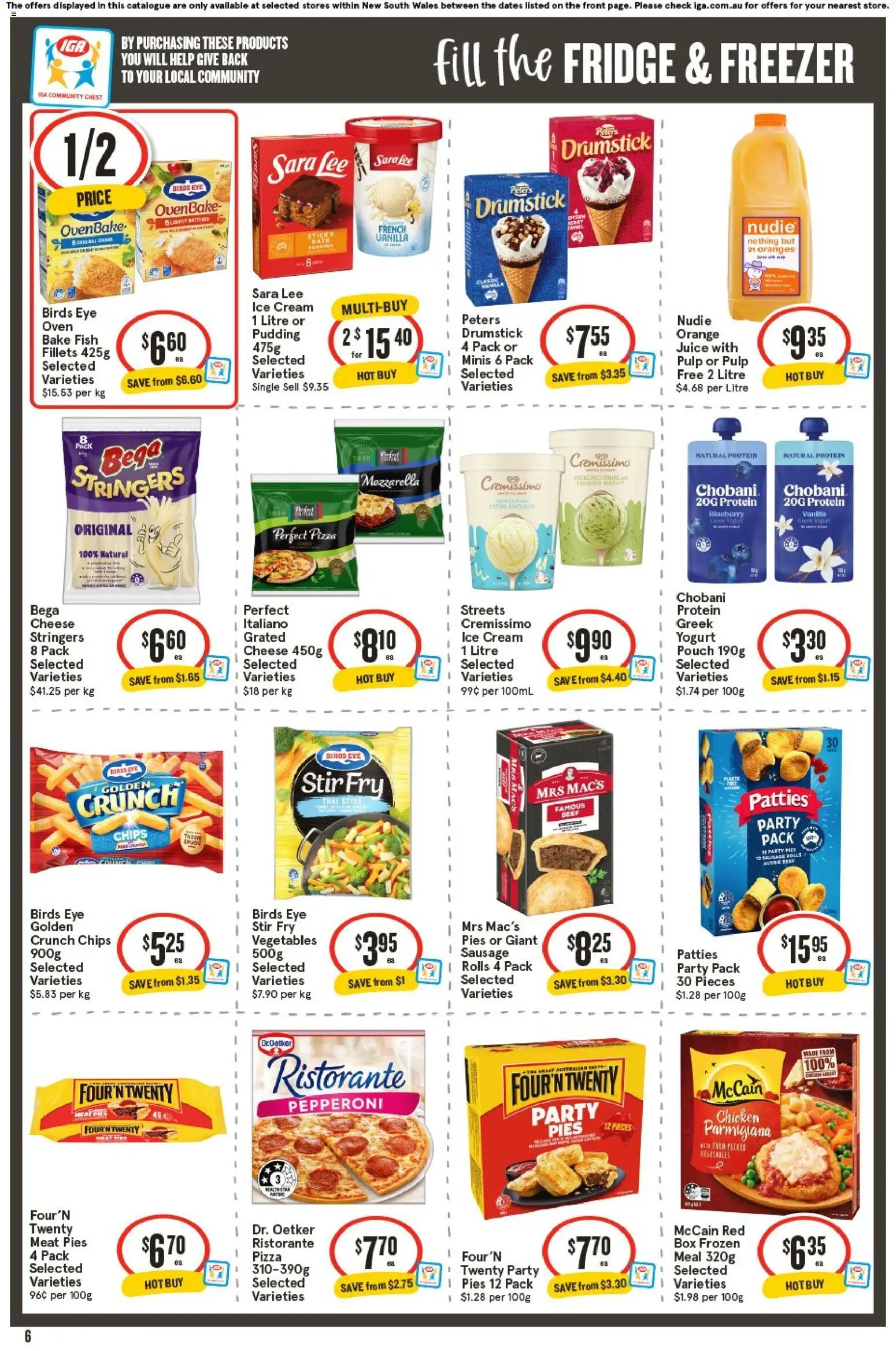 IGA catalogue - valid from 05/08/2026 | Page: 7 | Products: Pizza, Fish, Freezer, Oven