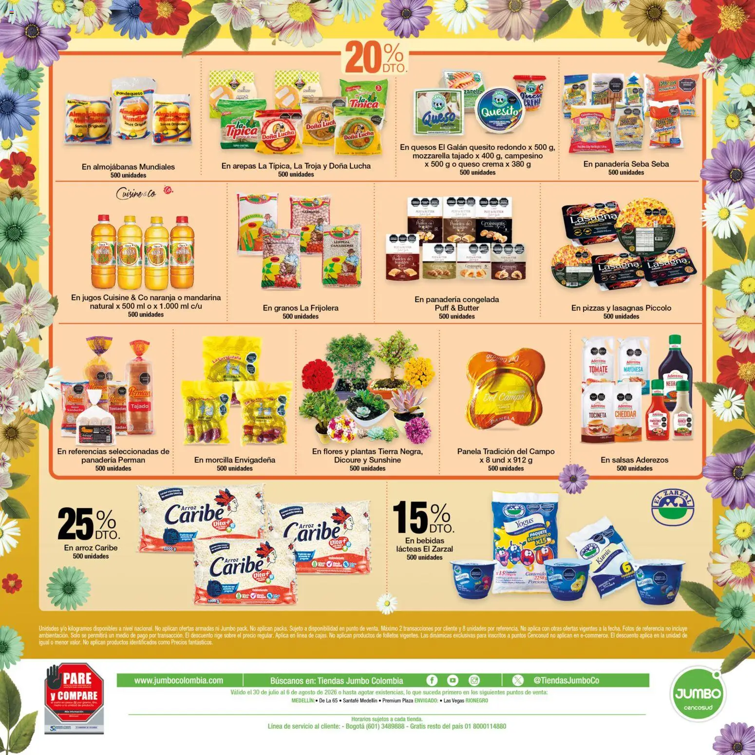Jumbo revista - valida desde el 30/07/2026 | Página: 2 | Productos: Sobre, Tocineta, Morcilla, Horno de pan