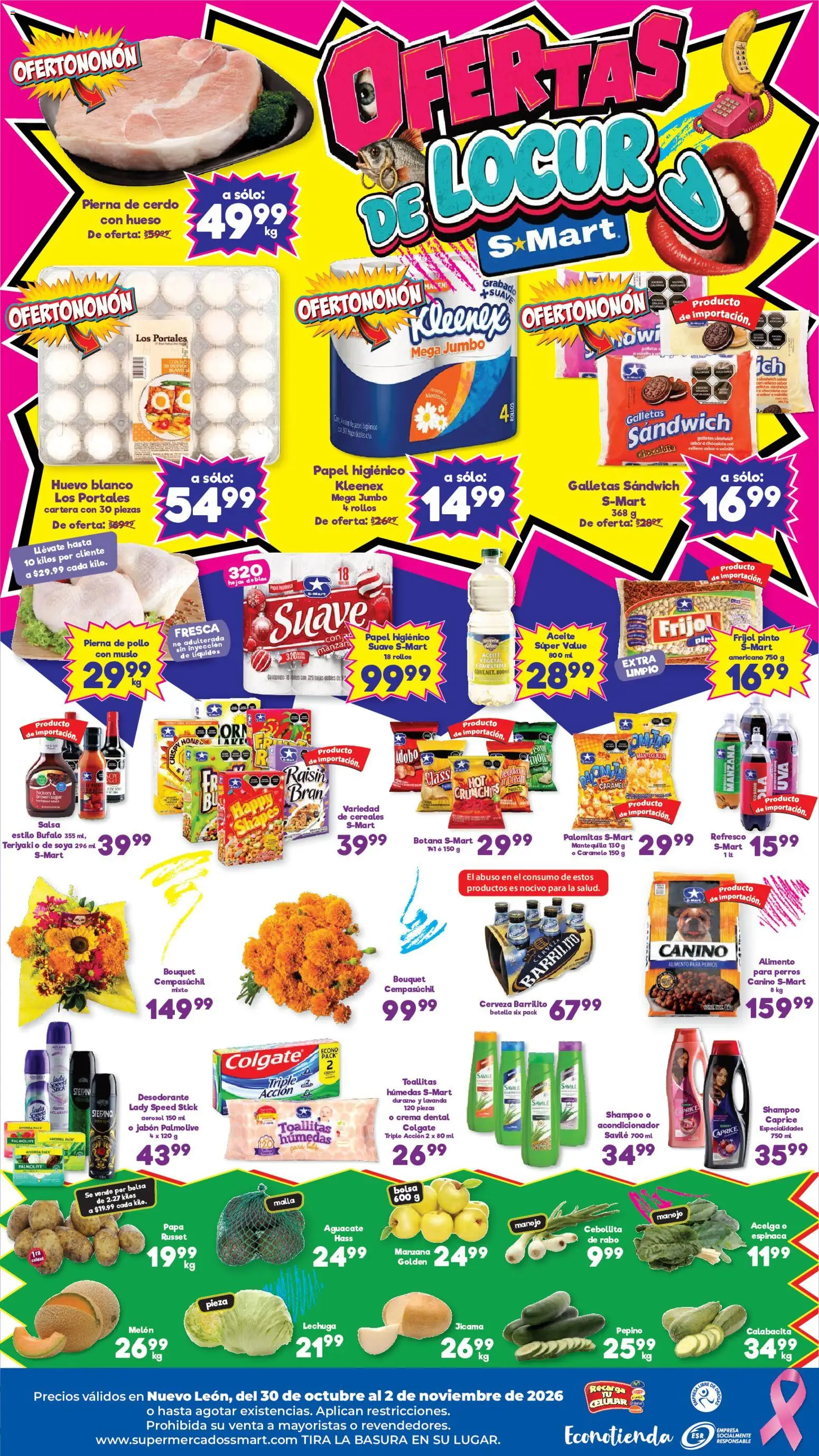 Nuevas ofertas de S-Mart válidas en toda la República Mexicana desde el 30/10/2026. ¡Encuentra las mejores ofertas en S-Mart folleto Monterrey! | Página: 2