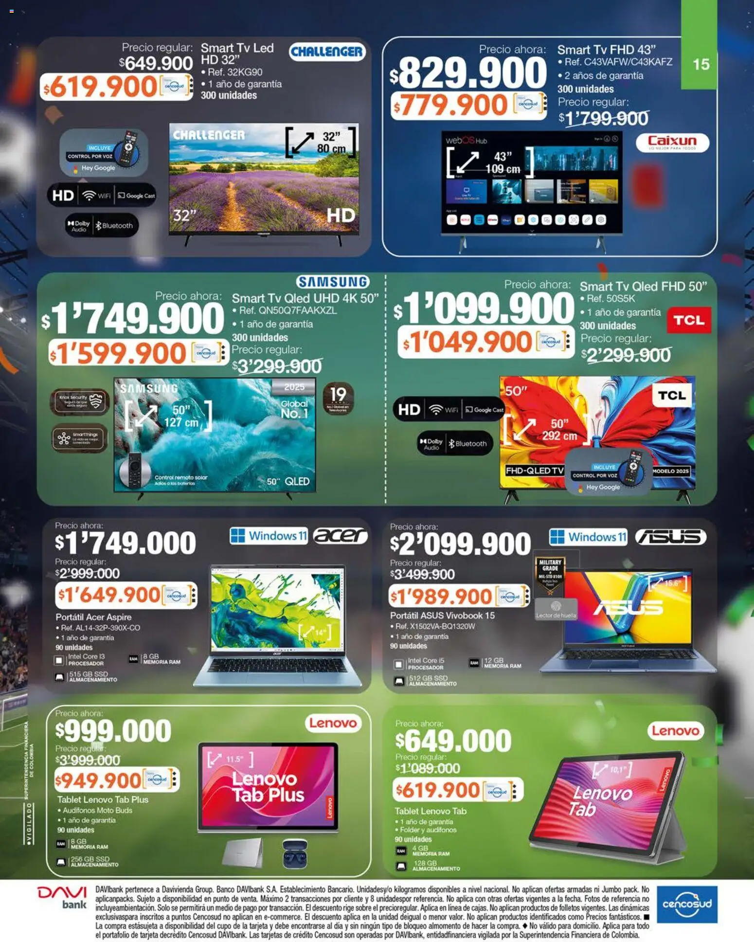 Jumbo revista - valida desde el 11.06.2026 | Página: 15 | Productos: Audífonos, Banco, Sobre, Control remoto