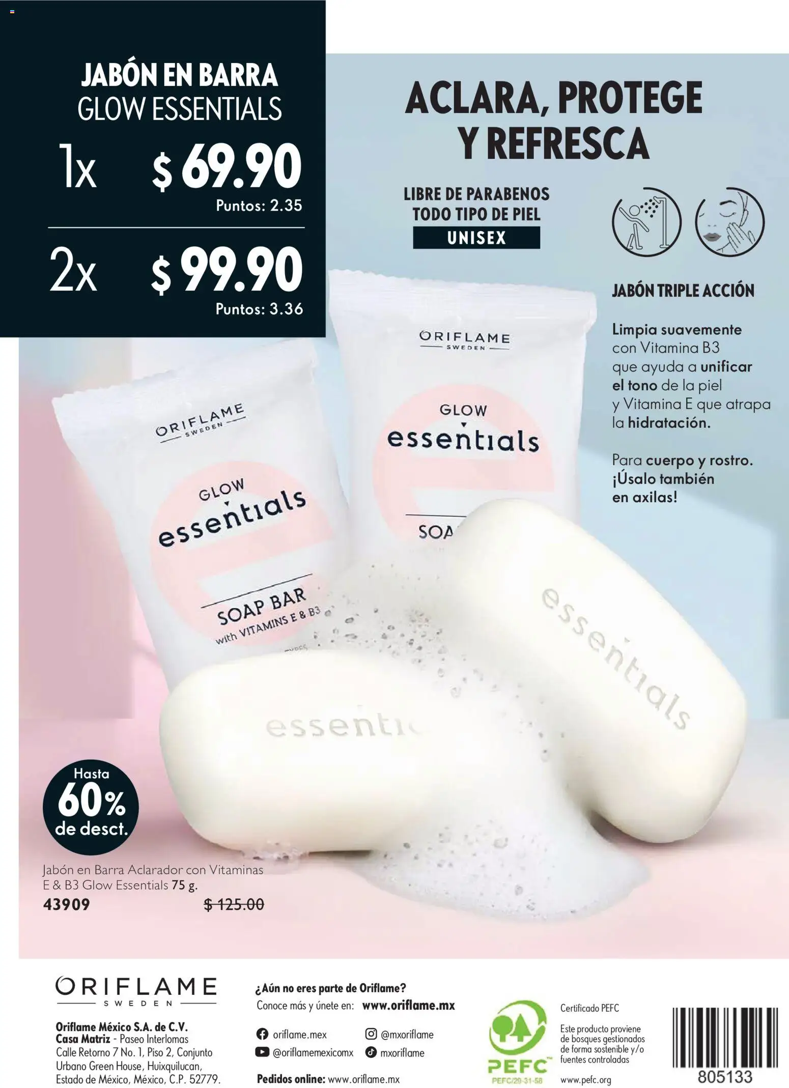 Nuevas ofertas de Oriflame válidas en toda la República Mexicana desde el 03/10/2026. ¡Encuentra las mejores ofertas en Oriflame campaña 14 2026! | Página: 132