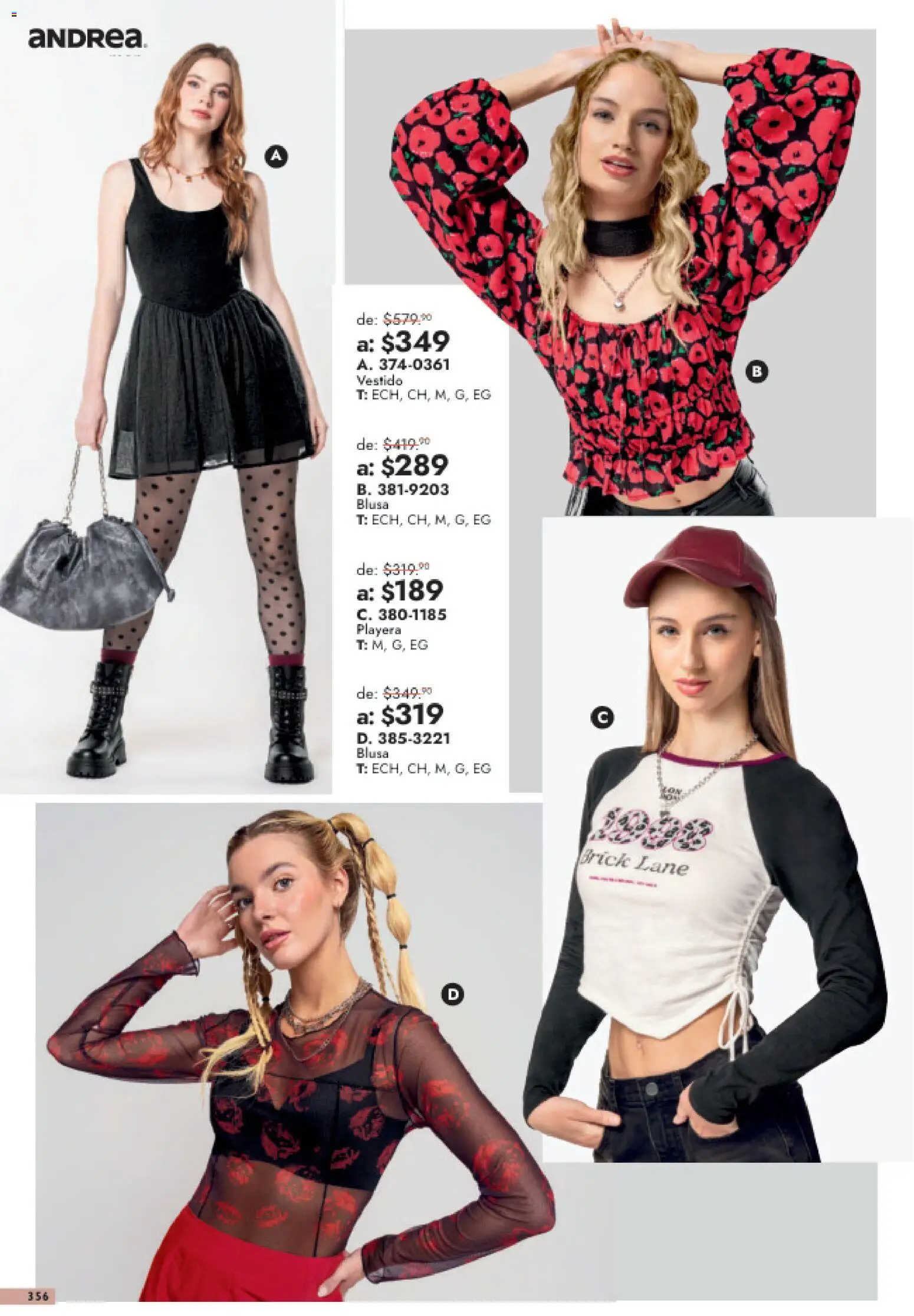 Nuevas ofertas de Andrea válidas en toda la República Mexicana desde el 26/07/2026. ¡Encuentra las mejores ofertas en Andrea catálogo Outlet! | Página: 356