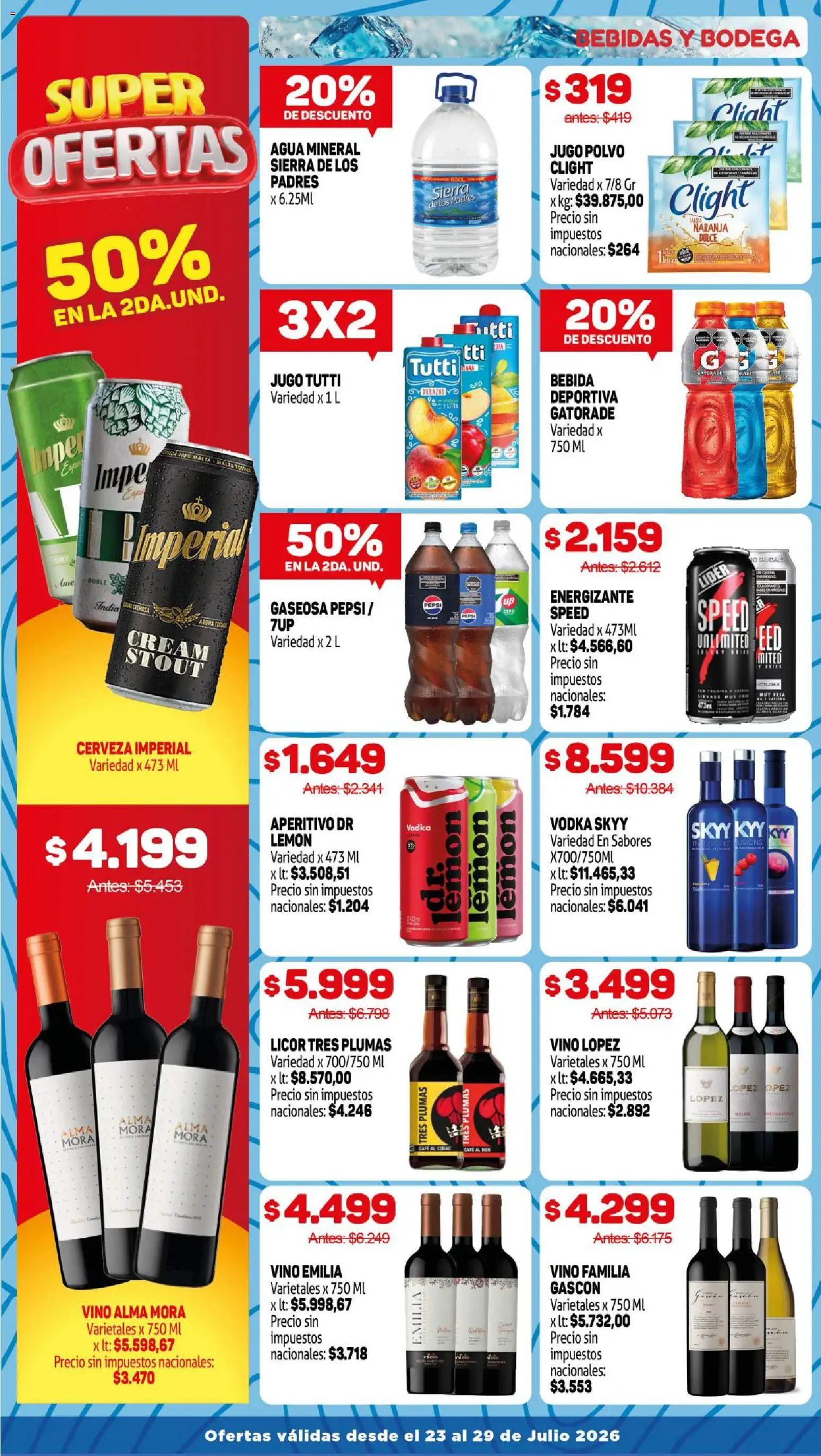 Makro ofertas │ válido desde el 23/07/2026 | Página: 12 | Productos: Polvo, Café, Cerveza, Sierra