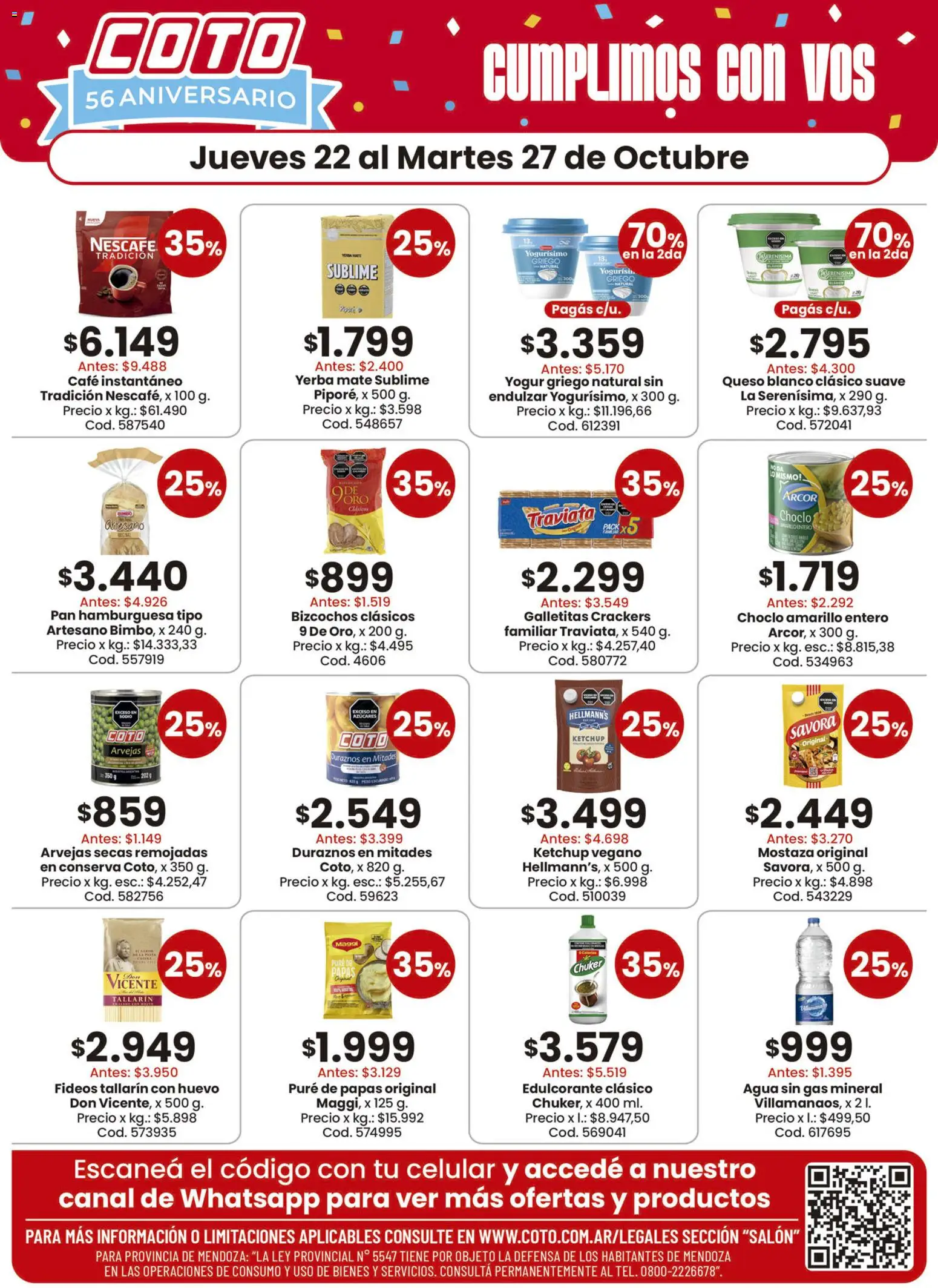 Coto - Productos Motivo │ válido desde el 22/10/2026 | Página: 1