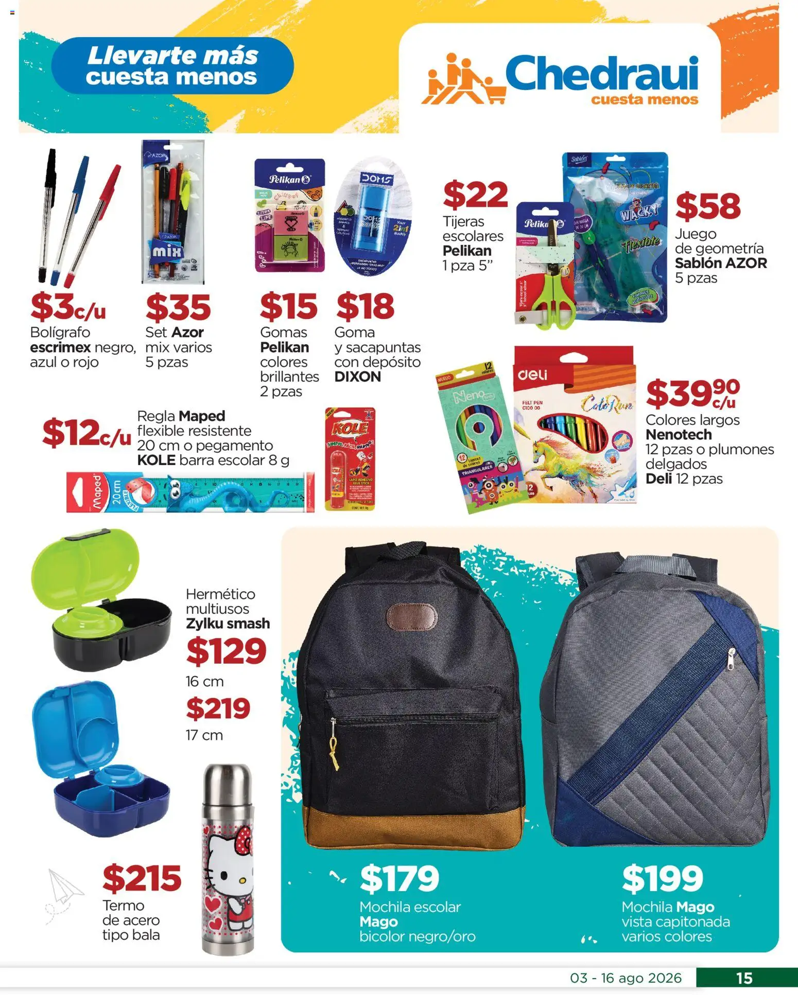 Nuevas ofertas de Chedraui válidas en toda la República Mexicana desde el 03/08/2026. ¡Encuentra las mejores ofertas en Chedraui folleto Por Ti ofertones! | Página: 15