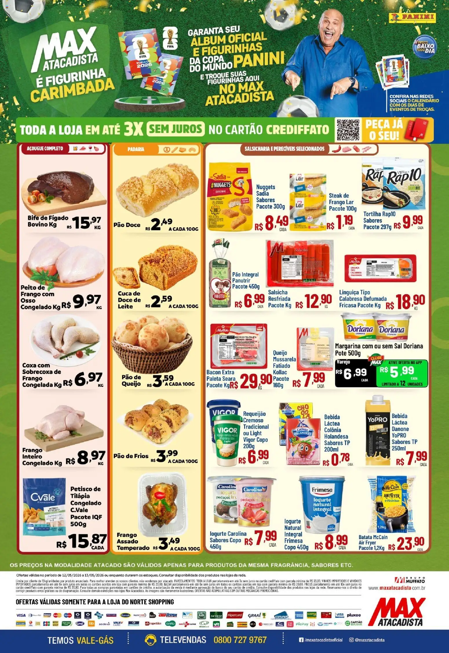 Max Atacadista Folheto - válido de 12.05.2026 | Página: 2 | Produtos: Bebida, Batata, Sal, Requeijão