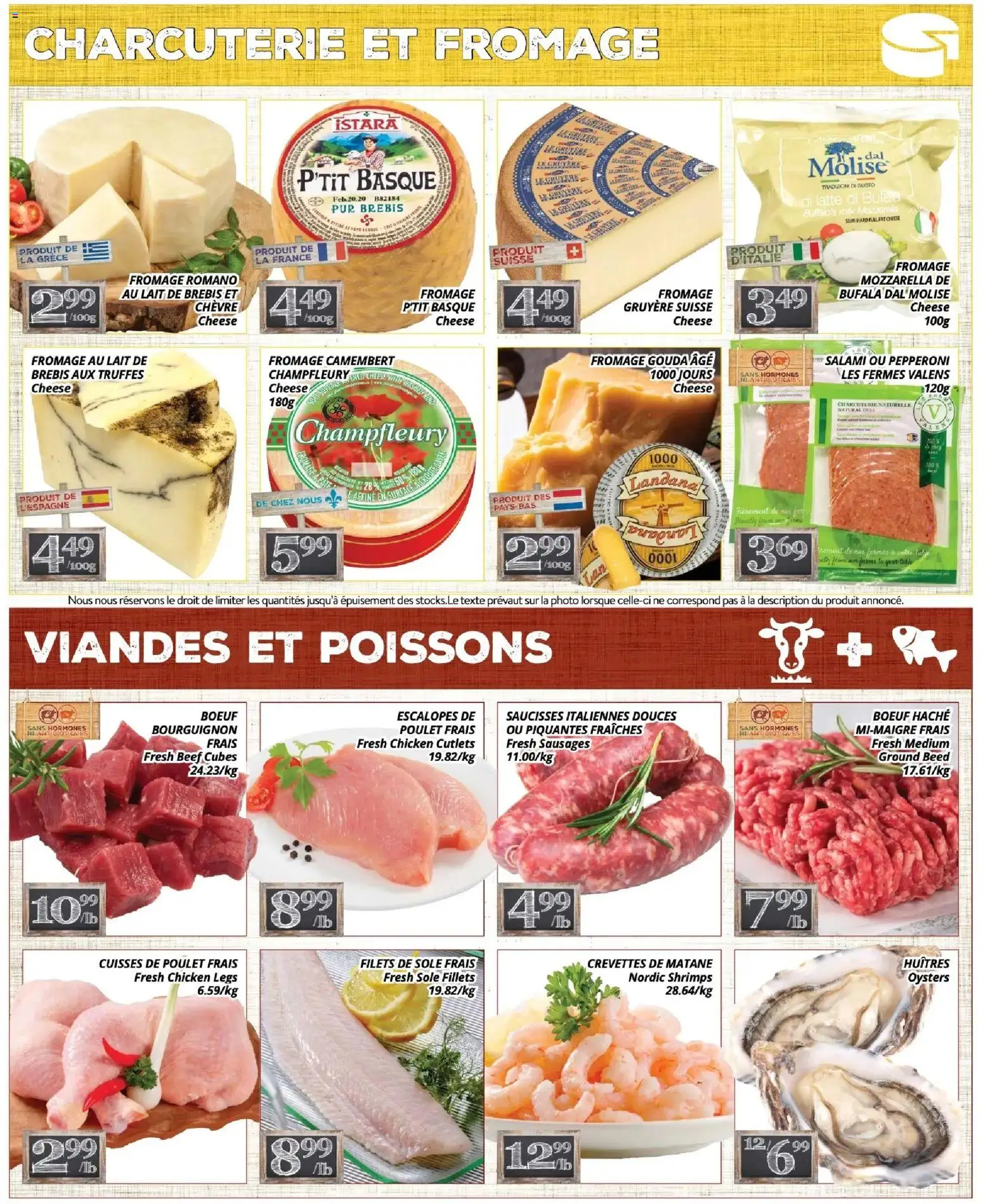 Pa Supermarché flyer valid from 25.05.2026 | Page: 3 | Products: Beef, Cheese, Salami, Chicken