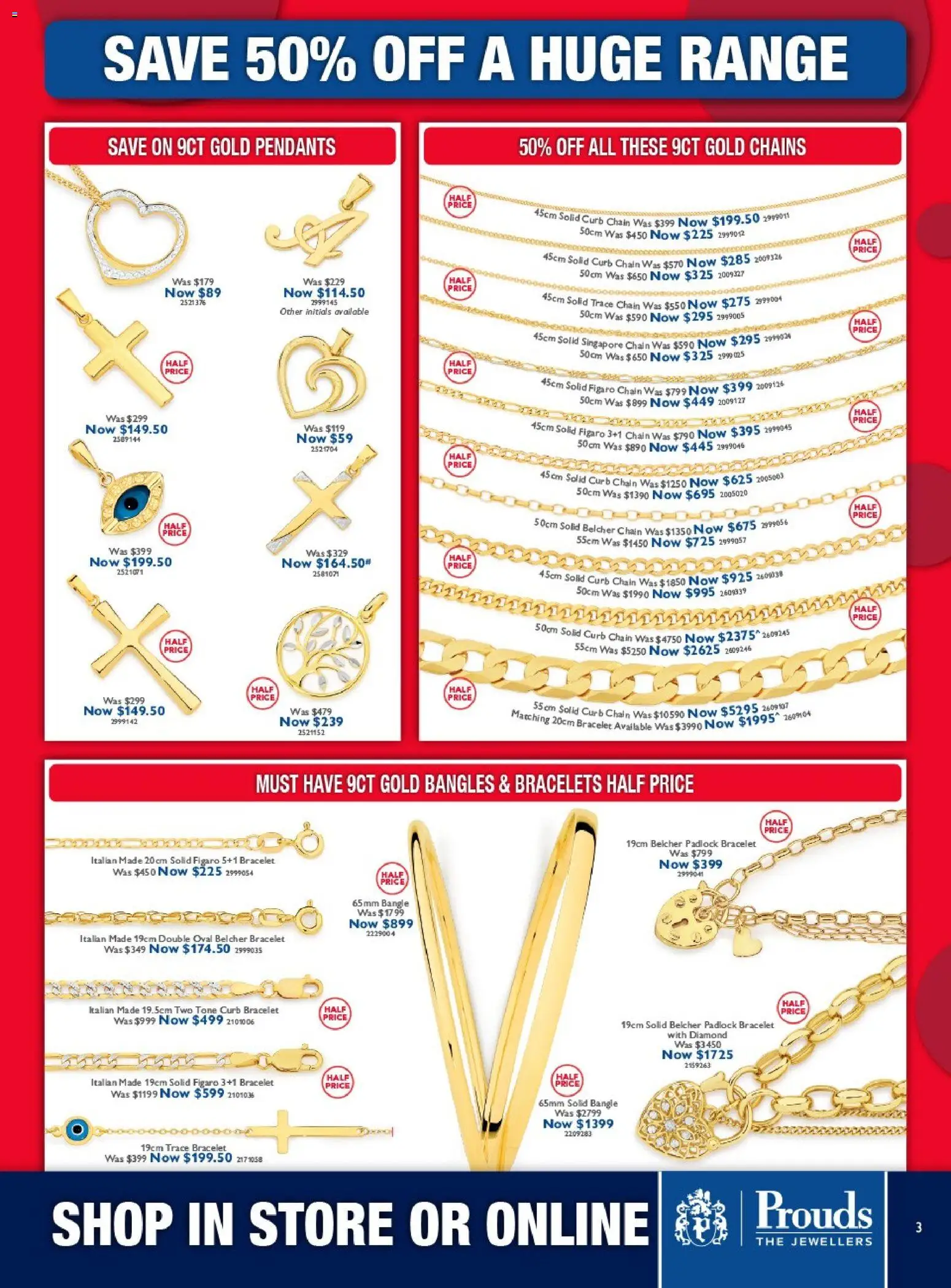 Prouds The Jewellers catalogue - valid from 07/09/2026 | Page: 3 | Products: Bracelet, Chain, Diamond