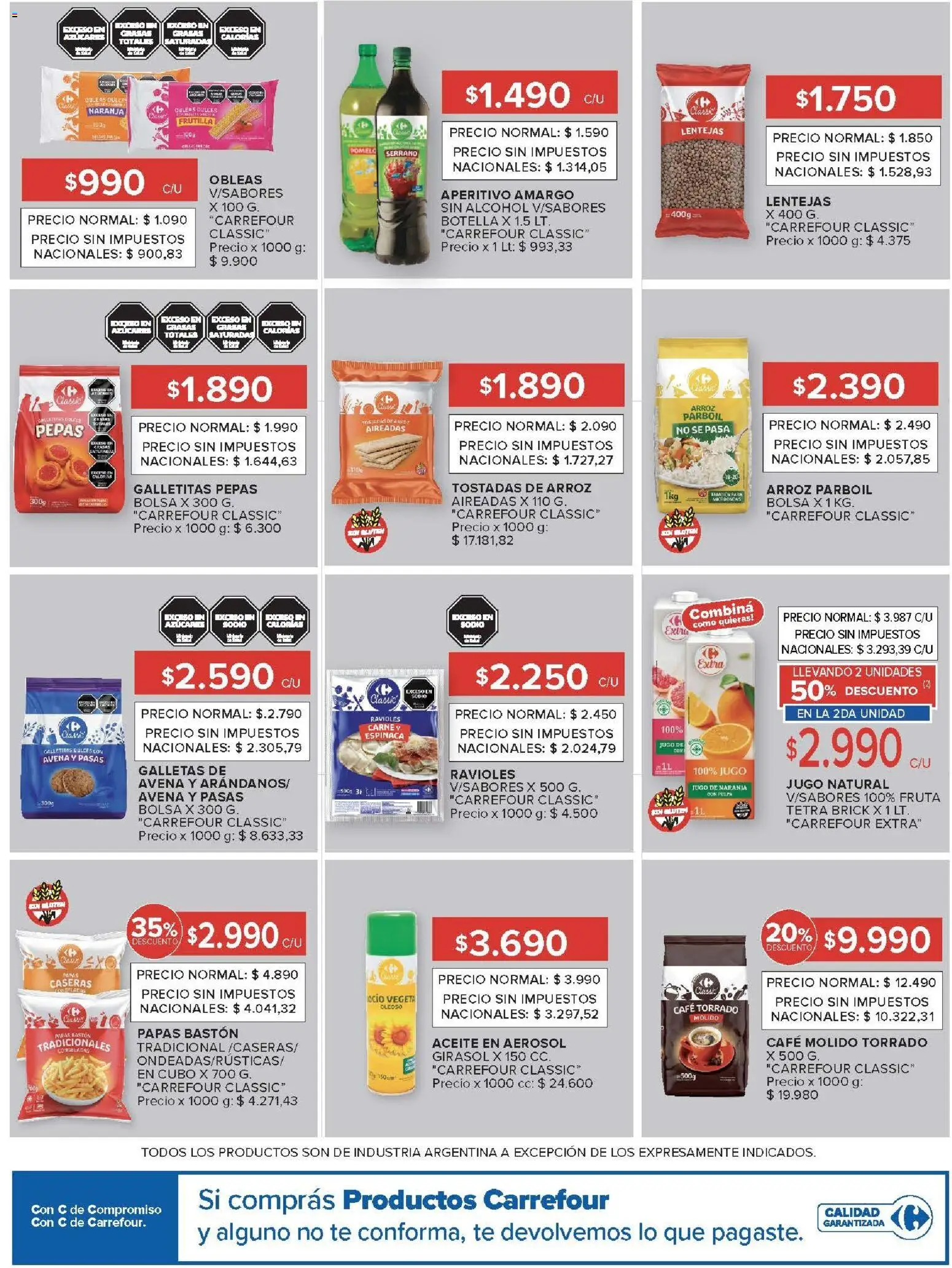Carrefour Market catálogo │ válido desde el 12.05.2026 | Página: 11 | Productos: Aceite, Ravioles, Espinaca, Té