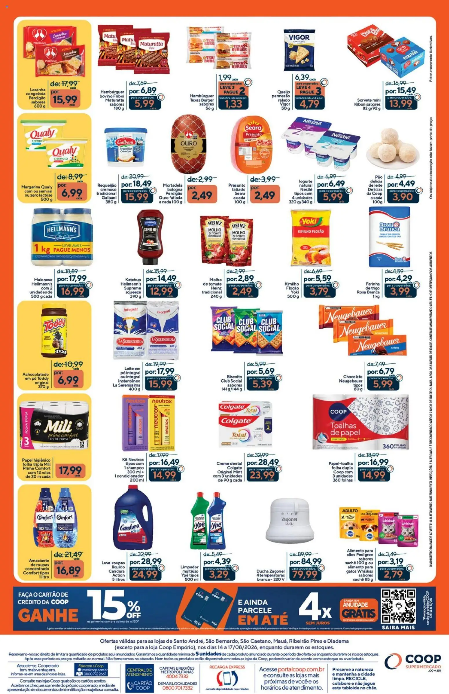 Coop Folheto - válido de 14/08/2026 | Página: 2 | Produtos: Biscoito, Achocolatado, Neugebauer, Creme