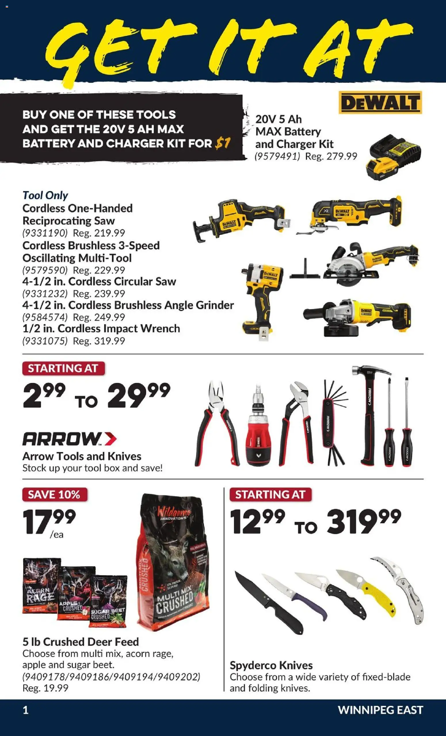 Princess Auto flyer valid from Jul 28, 2026 | Page: 3 | Products: Grinder, Tools, Cordless impact wrench, Battery
