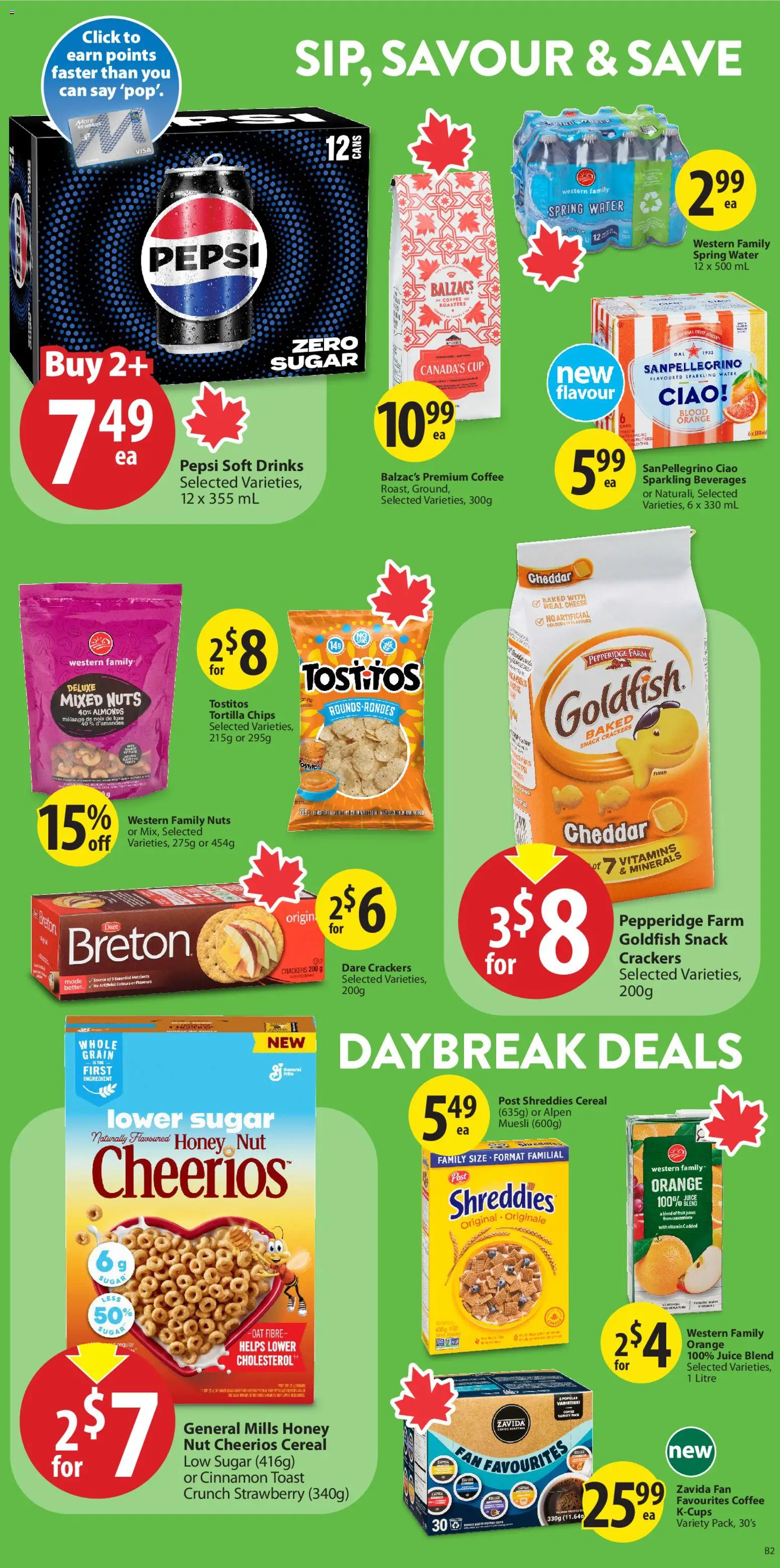 Save on foods flyer valid from Jun 25, 2026 | Page: 17 | Products: Nuts, Fan, Cheese, Juice