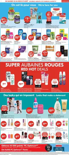 Preview of Pharmaprix weekly flyer / circulaire from shop Pharmaprix valid from Aug 22, 2026 | Page: 9