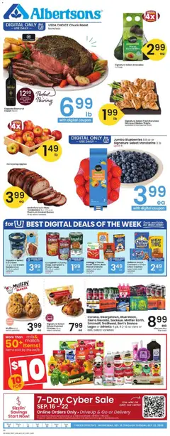 Preview of Albertsons weekly ads valid from 09/16/2026