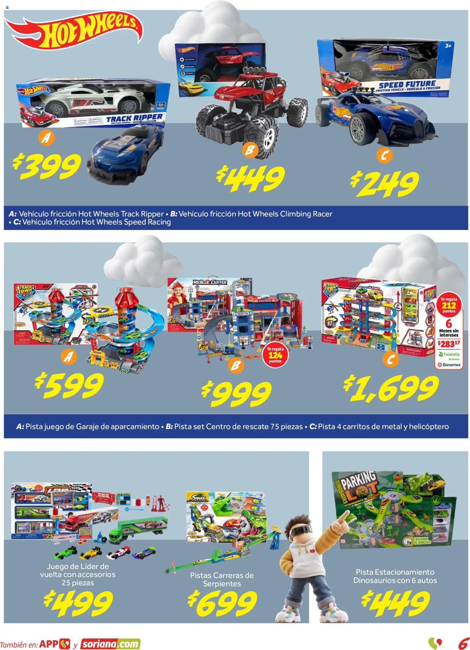 Nuevas ofertas de Soriana válidas en toda la República Mexicana desde el 15/10/2026. ¡Encuentra las mejores ofertas en Soriana folleto Reino de los Juguetes! | Página: 7