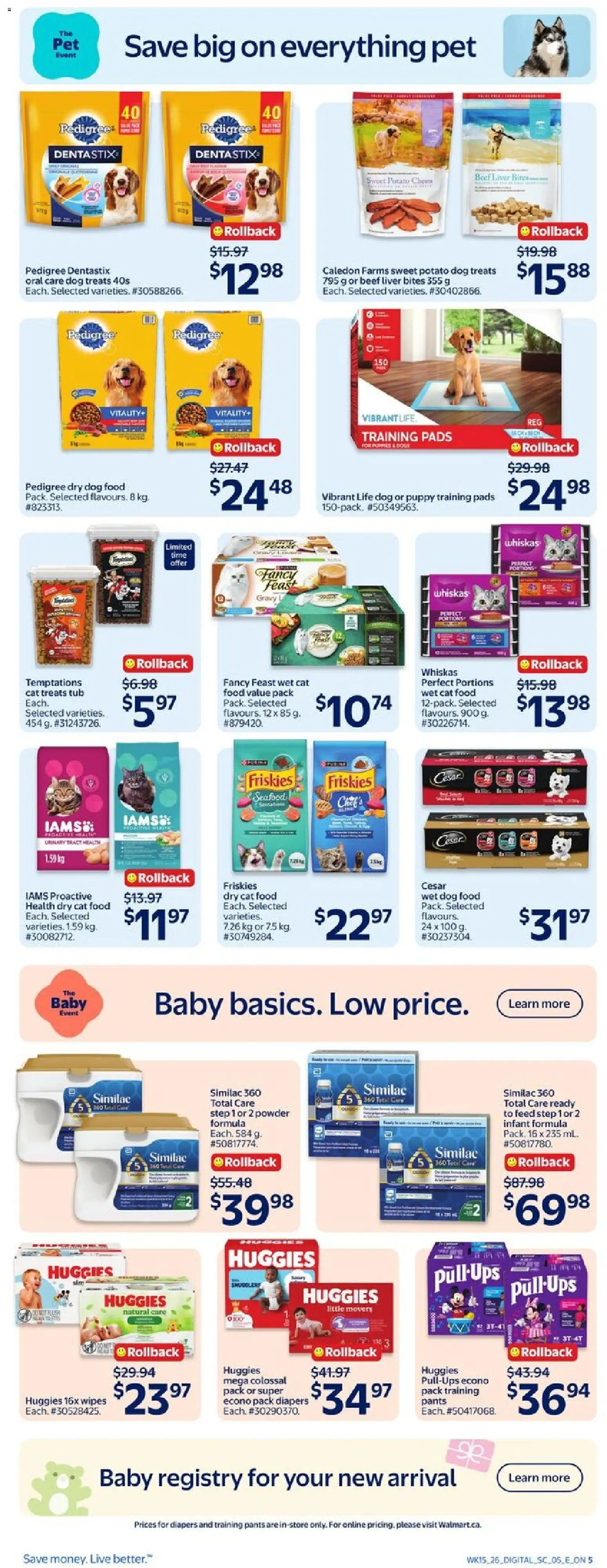 Walmart flyer valid from 07.05.2026 | Page: 8 | Products: Beef, Powder, Pants