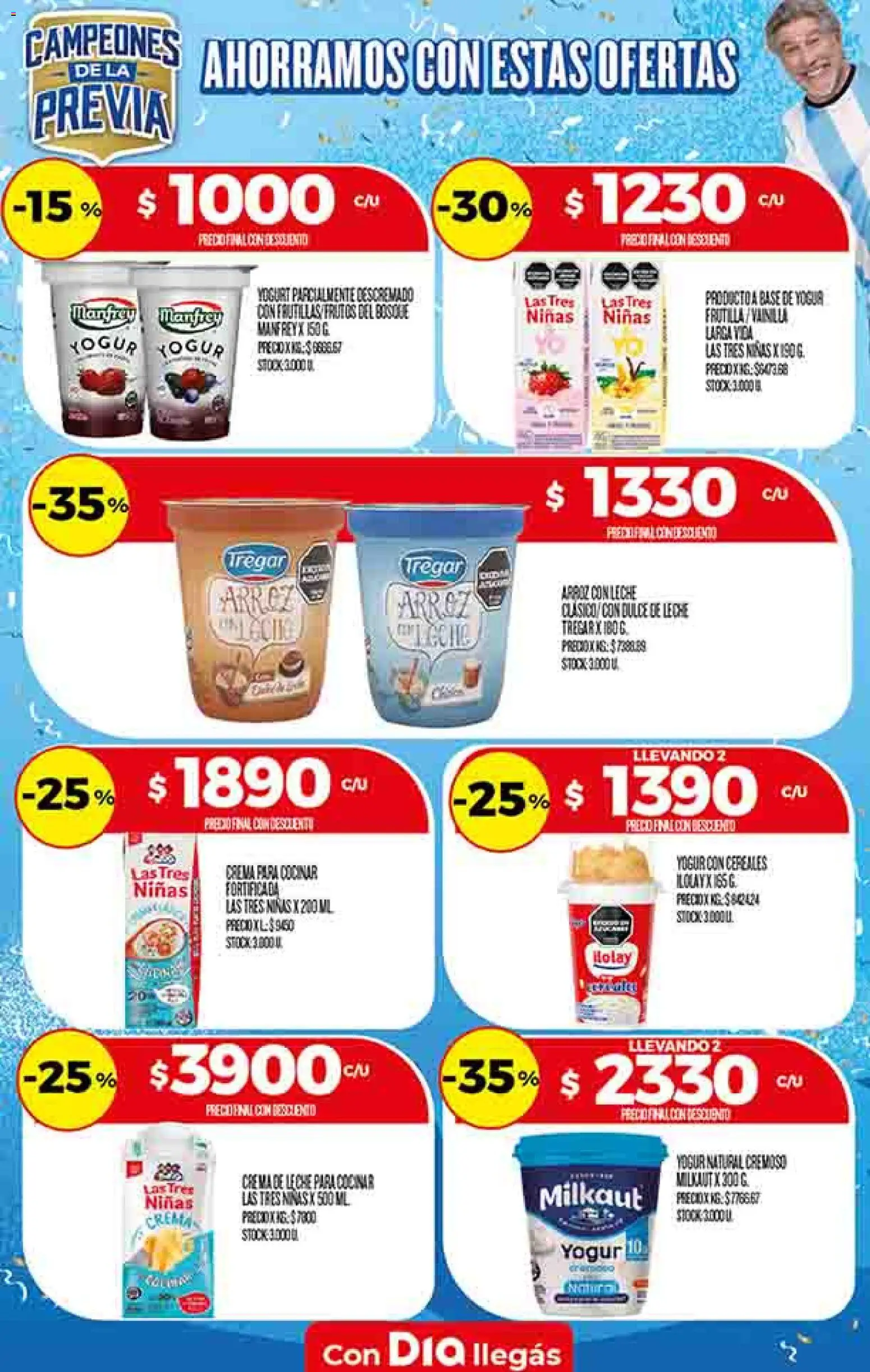 Dia - Ofertas - Excluye Salta y Jujuy │ válido desde el 06.05.2026 | Página: 25 | Productos: Leche, Arroz, Cereales, Crema
