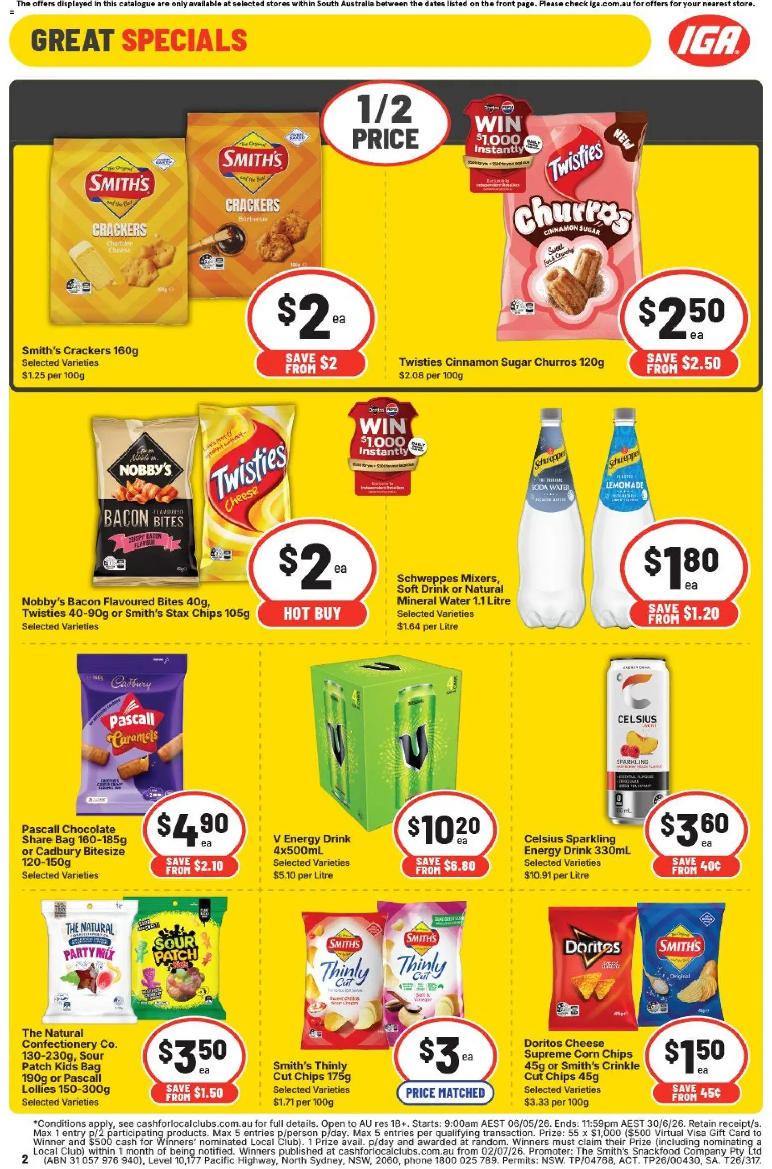 IGA catalogue - valid from 20.05.2026 | Page: 3 | Products: Chips, Cream, Phone, Bag