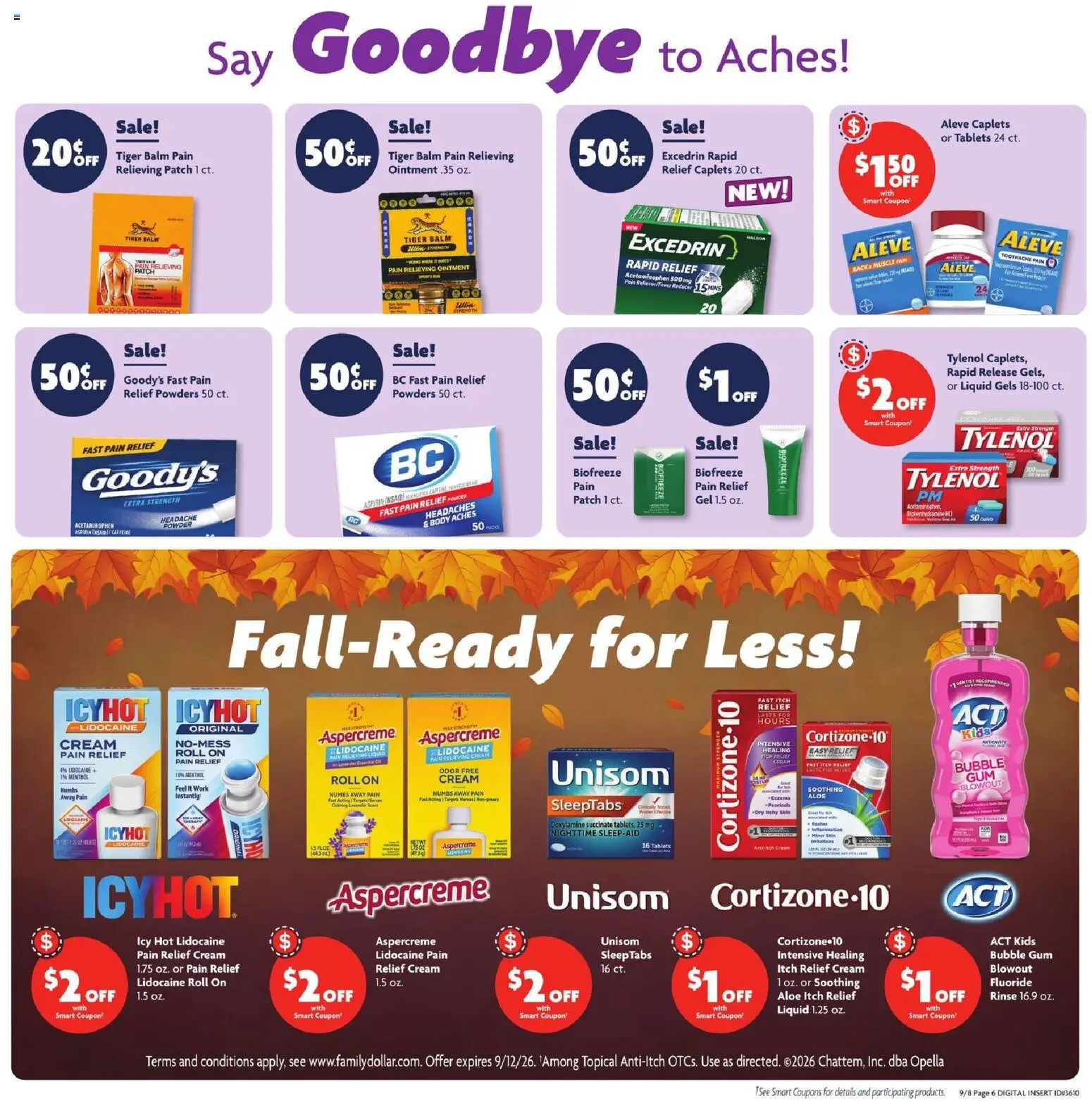 Family Dollar Weekly Ad - valid from 09/08/2026 | Page: 12 | Products: Powder, Cream