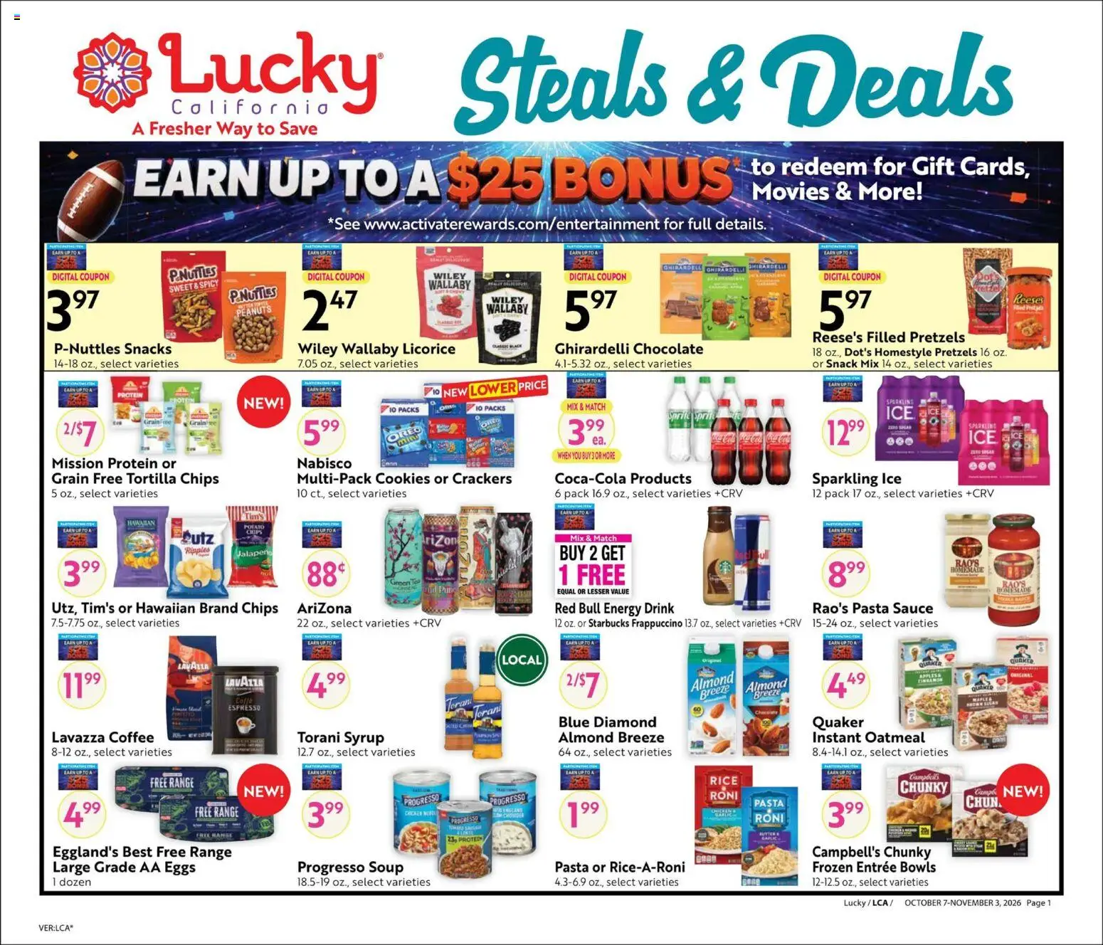 Lucky Supermarkets Wednesday, October 7 Top Hampers
