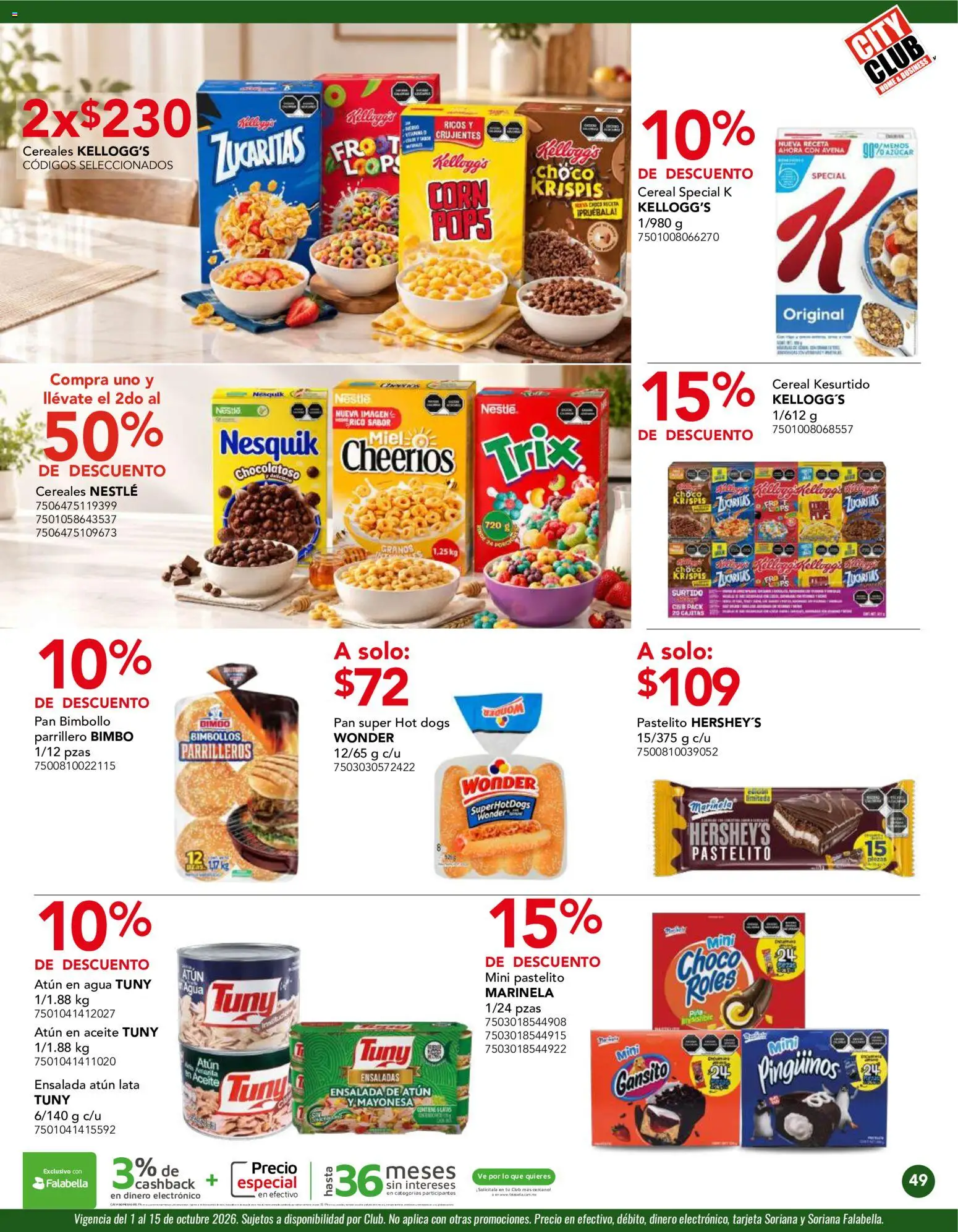 Nuevas ofertas de City Club válidas en toda la República Mexicana desde el 01/10/2026. ¡Encuentra las mejores ofertas en City Club catálogo! | Página: 49