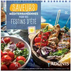 Preview of Adonis circulaire - Saveurs Méditerranéennes from shop Adonis valid from Aug 13, 2026