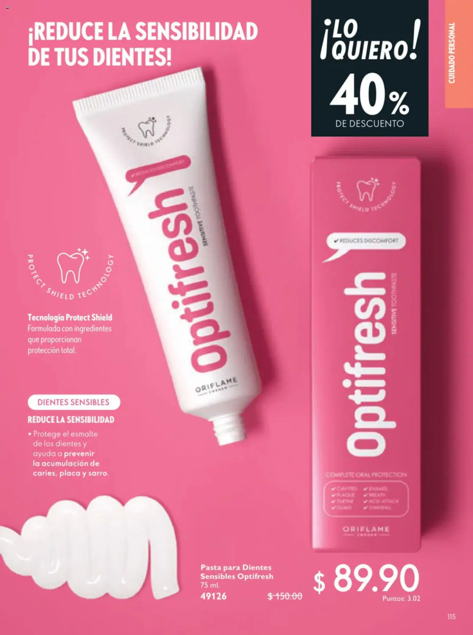 Nuevas ofertas de Oriflame válidas en toda la República Mexicana desde el 11/07/2026. ¡Encuentra las mejores ofertas en Oriflame campaña 10 2026! | Página: 115 | Productos: Pasta