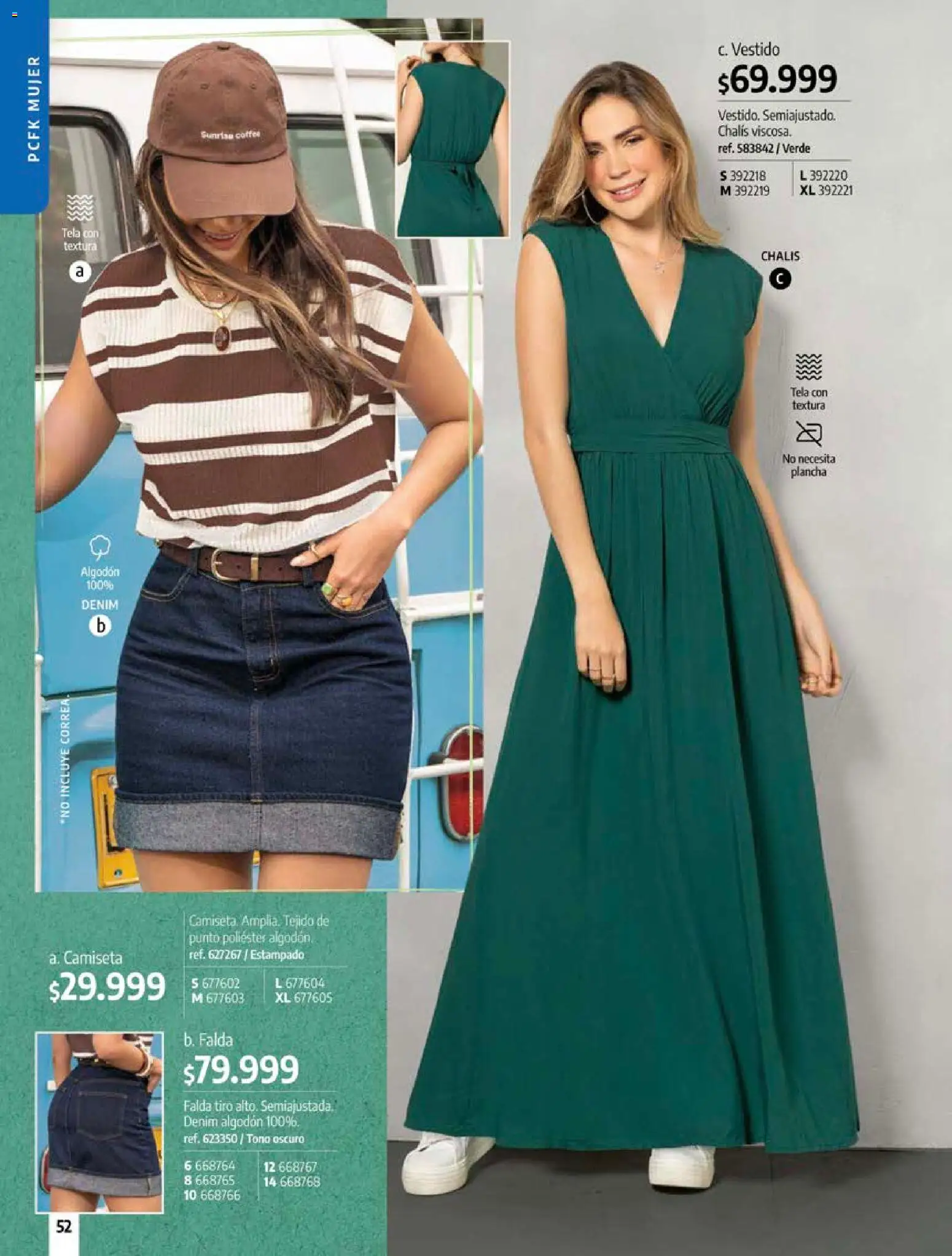 Pacifika revista - valida desde el 12/07/2026 | Página: 52 | Productos: Plancha, Algodón, Falda, Vestido