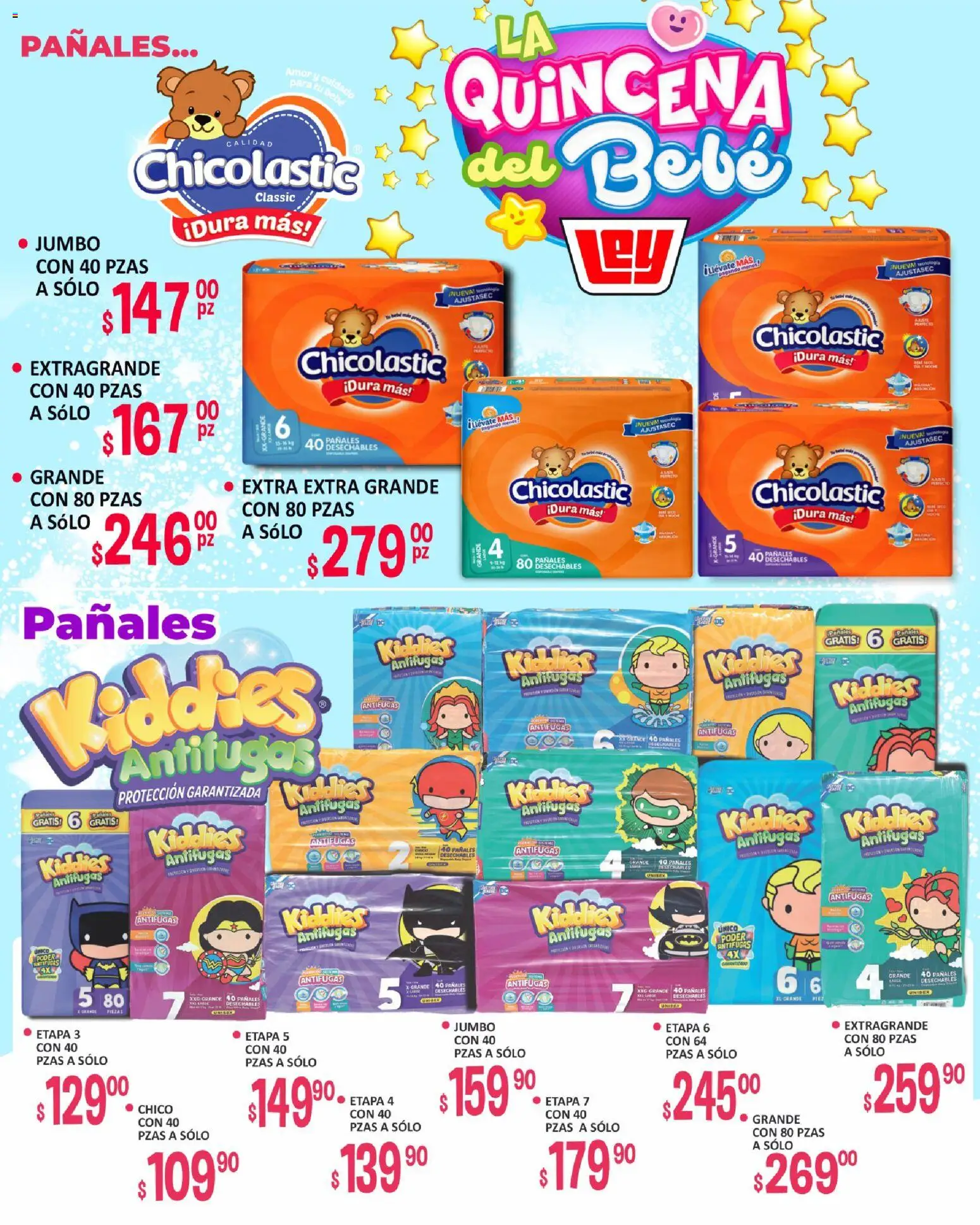 Nuevas ofertas de Casa Ley válidas en toda la República Mexicana desde el 16.05.2026. ¡Encuentra las mejores ofertas en Casa Ley folleto La Quincena del Bebé frontera! | Página: 10 | Productos: Pañales
