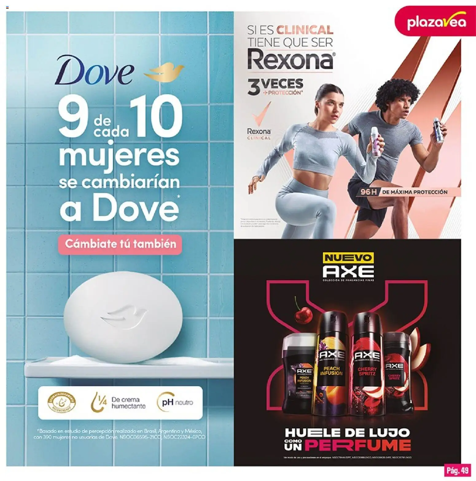 Catálogo Plaza Vea válido desde 01/09/2026 | Página: 49 | Productos: Crema, Perfume