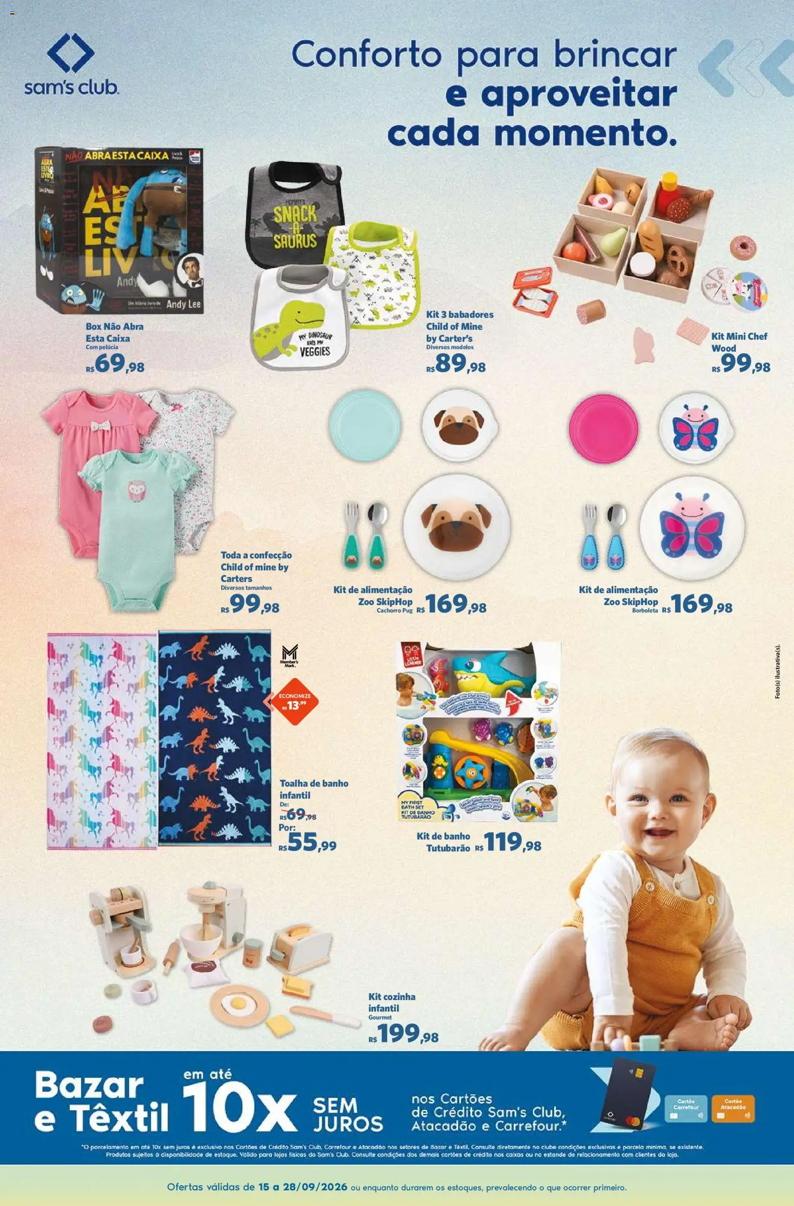 Sam's Club Folheto - válido de 15/09/2026 | Página: 7 | Produtos: Cozinha infantil, Caixa, Pelúcia, Toalha de banho