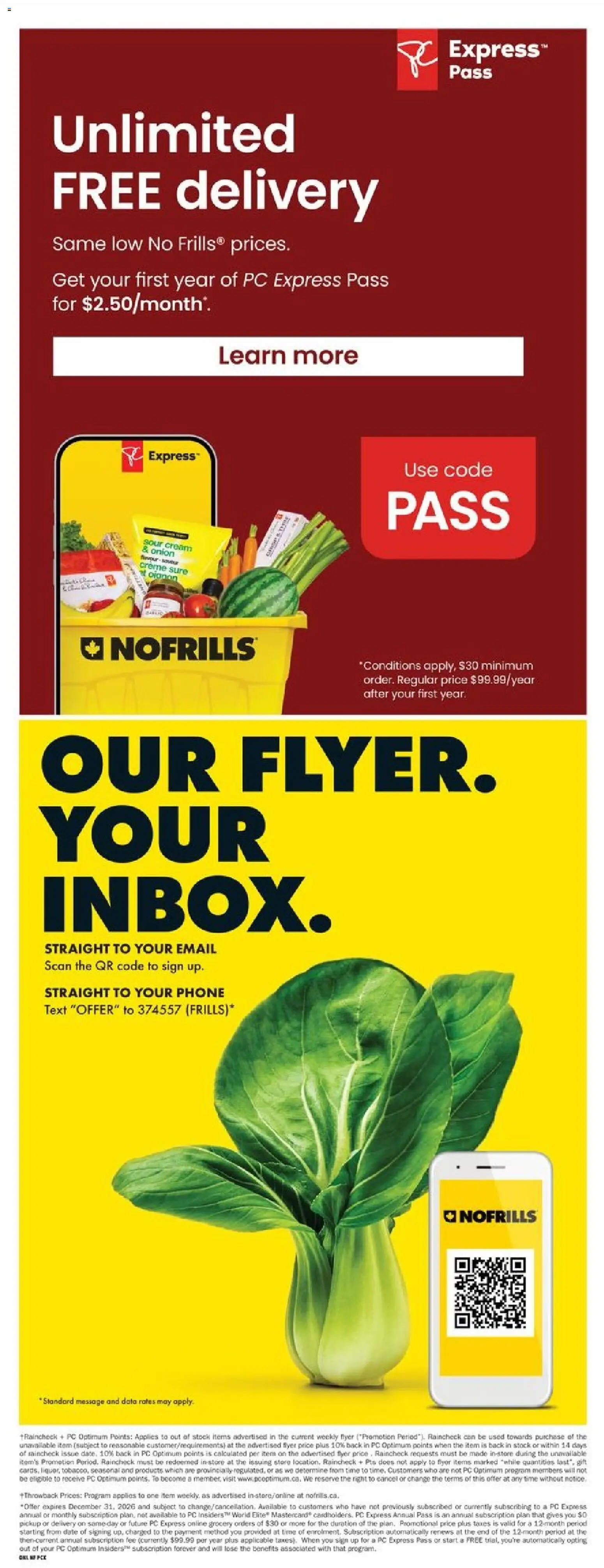 No Frills flyer valid from Oct 29, 2026 | Page: 20