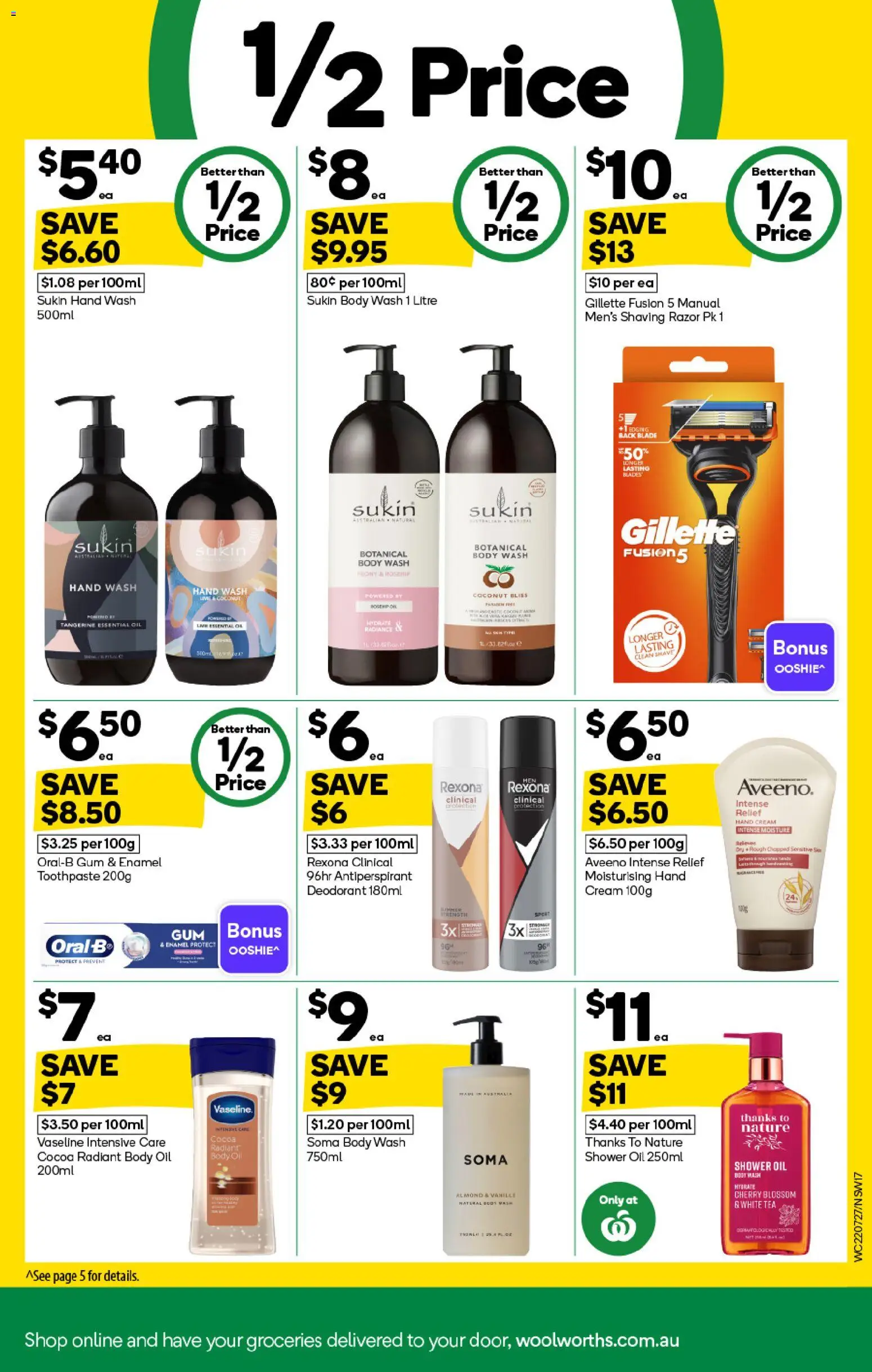 Woolworths catalogue - valid from 22/07/2026 | Page: 17 | Products: Shower, Cream, Lime, Vaseline