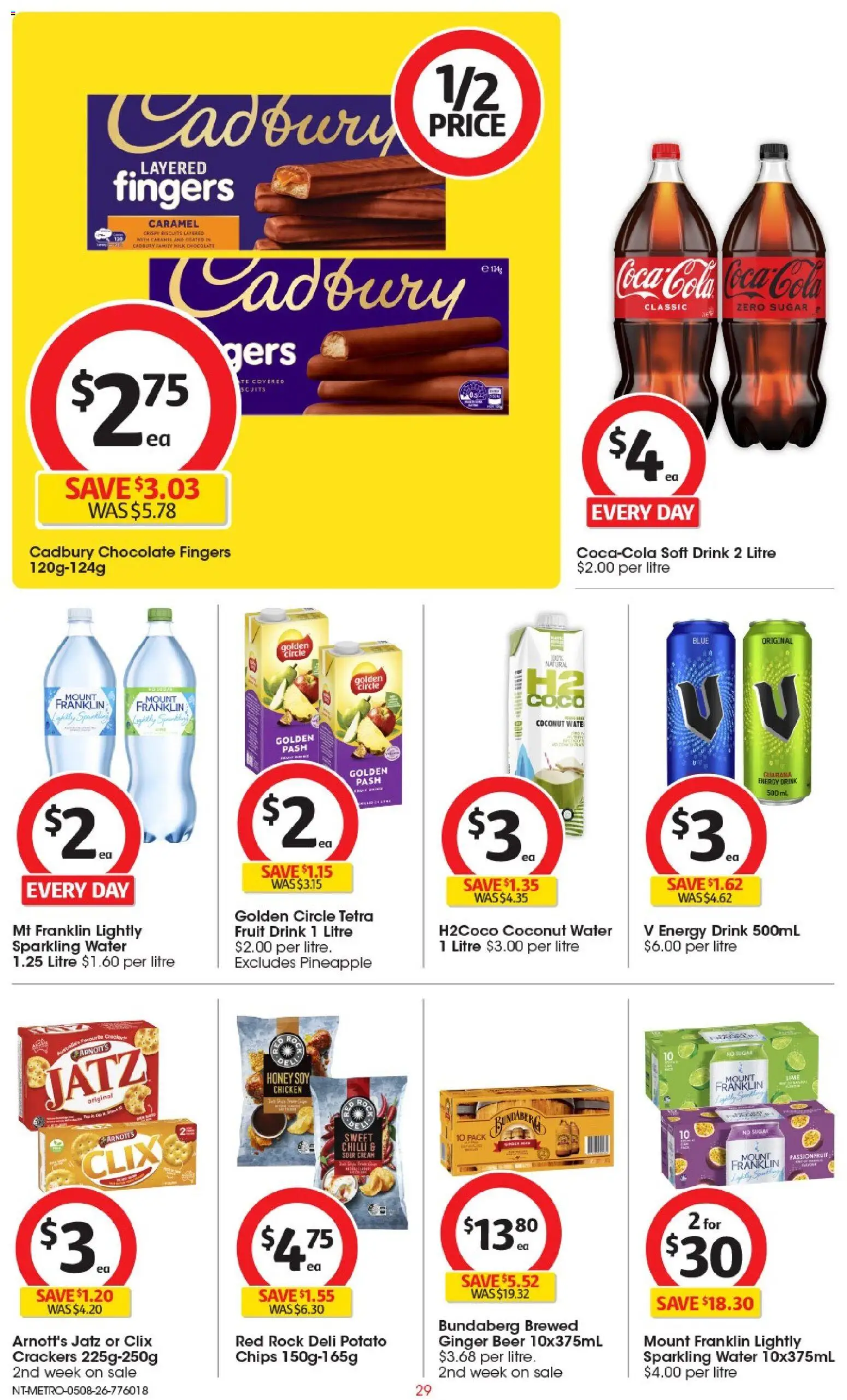 Coles catalogue - valid from 05/08/2026 | Page: 29 | Products: Milk, Passionfruit, Biscuits, Chilli