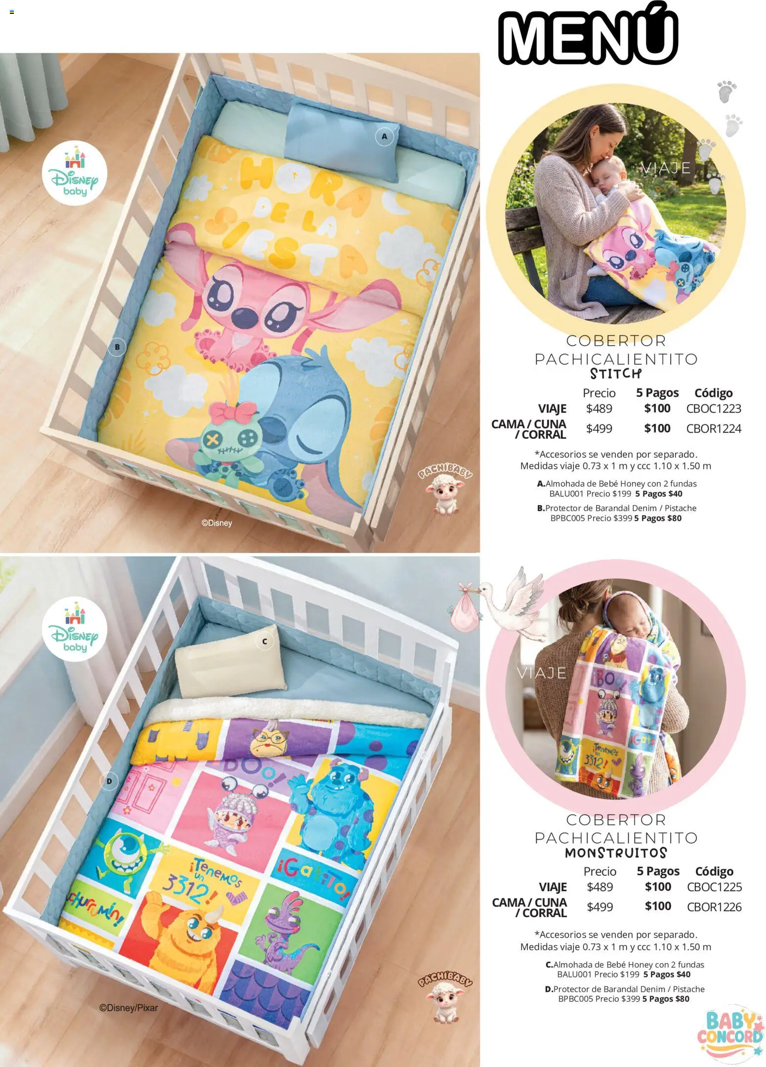 Nuevas ofertas de Colchas Concord válidas en toda la República Mexicana desde el 01/08/2026. ¡Encuentra las mejores ofertas en Colchas Concord catálogo Colección Bebé! | Página: 5 | Productos: Cobertor, Cama, Cuna