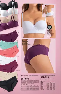 Leonisa catálogo campaña 12 70 anos -  Vista previa de la revista de la tienda Leonisa valido desde el 04/08/2026 | Página: 64 | Productos: Brazo de reina, Brasier, Vino