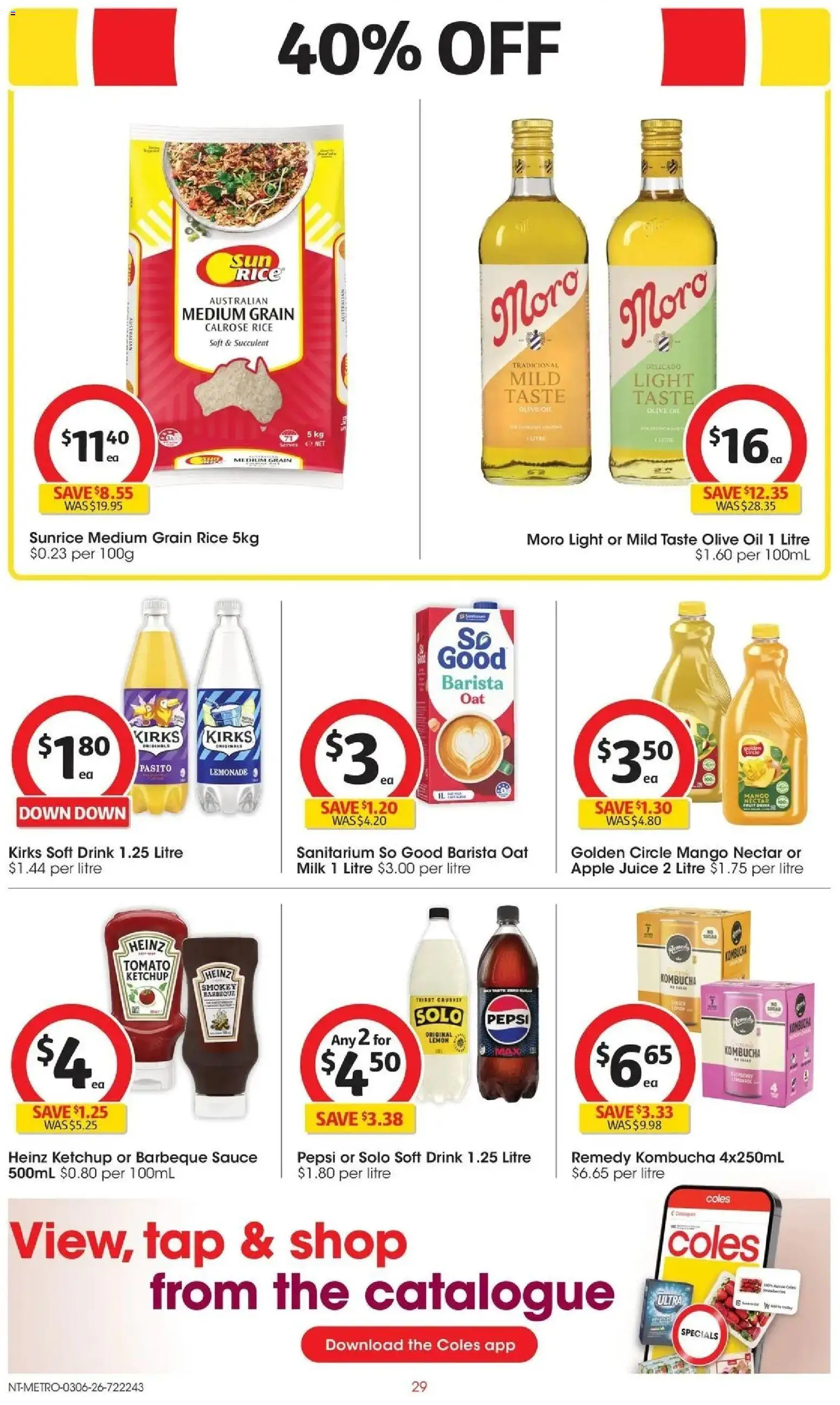 Coles catalogue - valid from 02.06.2026 | Page: 29 | Products: Pepsi, Ketchup, Olive oil, Sauce