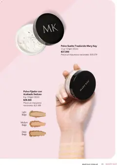 Vista previa Mary Kay catálogo válido desde el 01/08/2026 | Página: 35 | Productos: Polvo, Fijador