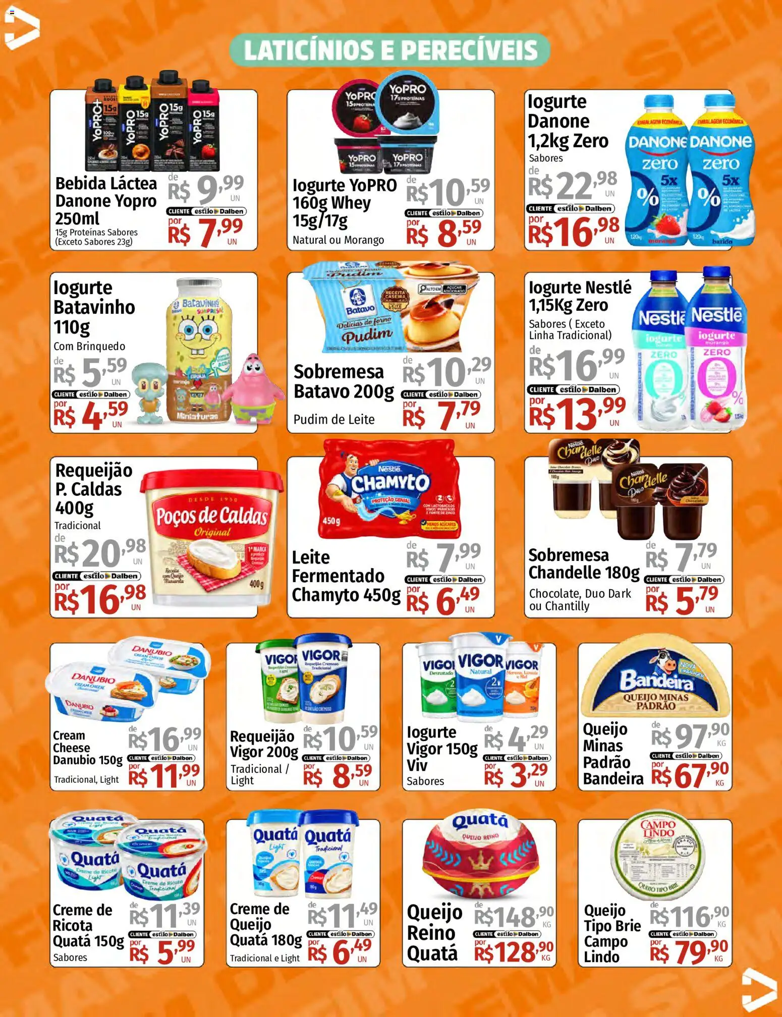 Supermercado Dalben Folheto - válido de 25/09/2026 | Página: 9 | Produtos: Forno, Queijo, Cream cheese, Requeijão