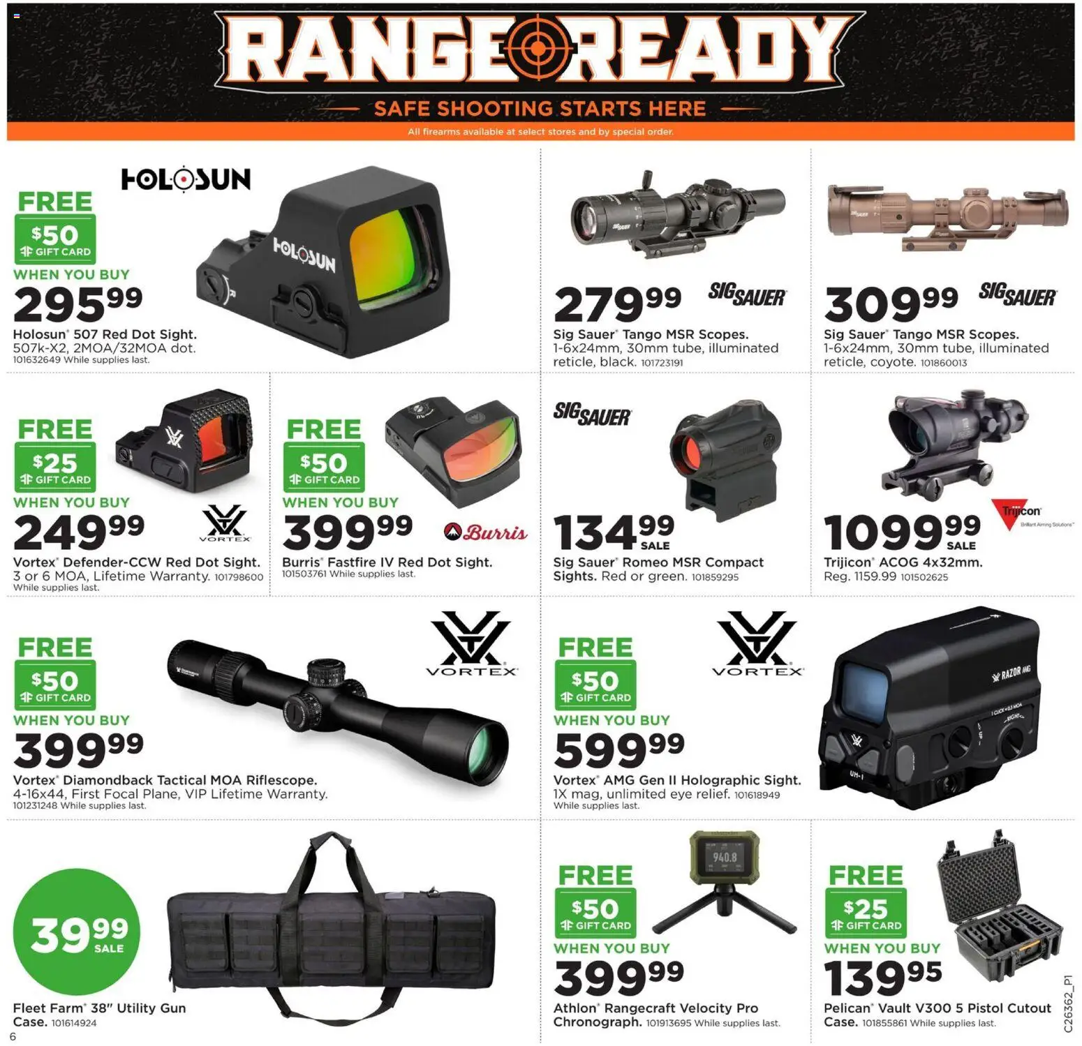 Mills Fleet Farm Ad - valid from 08/31/2026 | Page: 6 | Products: Safe, Gun