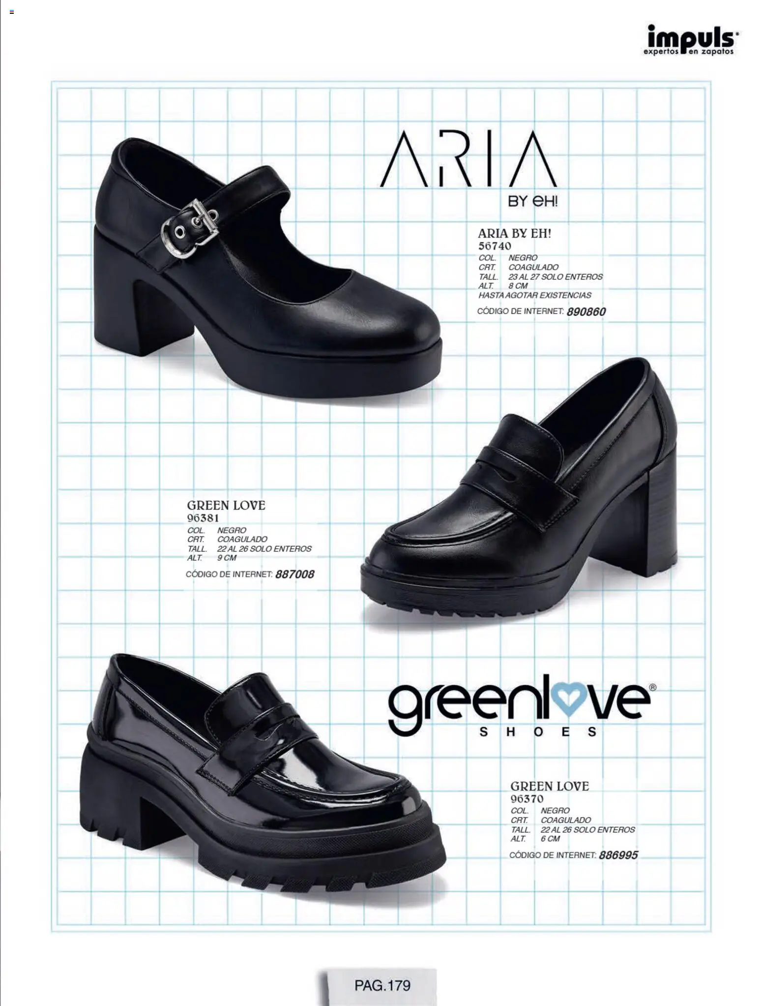 Nuevas ofertas de Impuls válidas en toda la República Mexicana desde el 01/07/2026. ¡Encuentra las mejores ofertas en Impuls catálogo Otoño Invierno! | Página: 181 | Productos: Zapatos