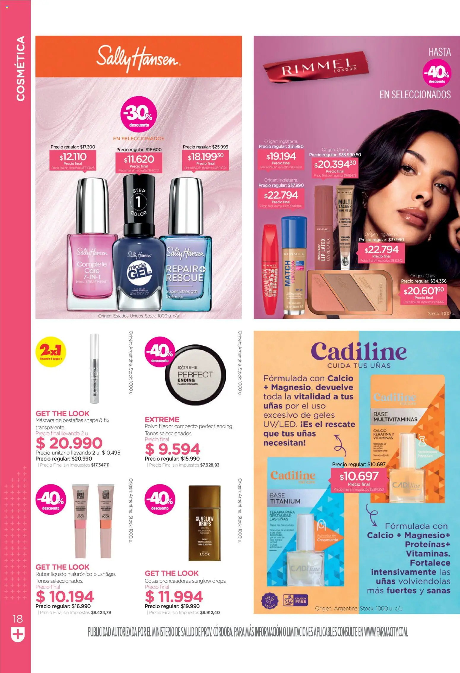 Farmacity catálogo │ válido desde el 01/09/2026 | Página: 18 | Productos: Vitaminas, Polvo, Máscara, Fijador