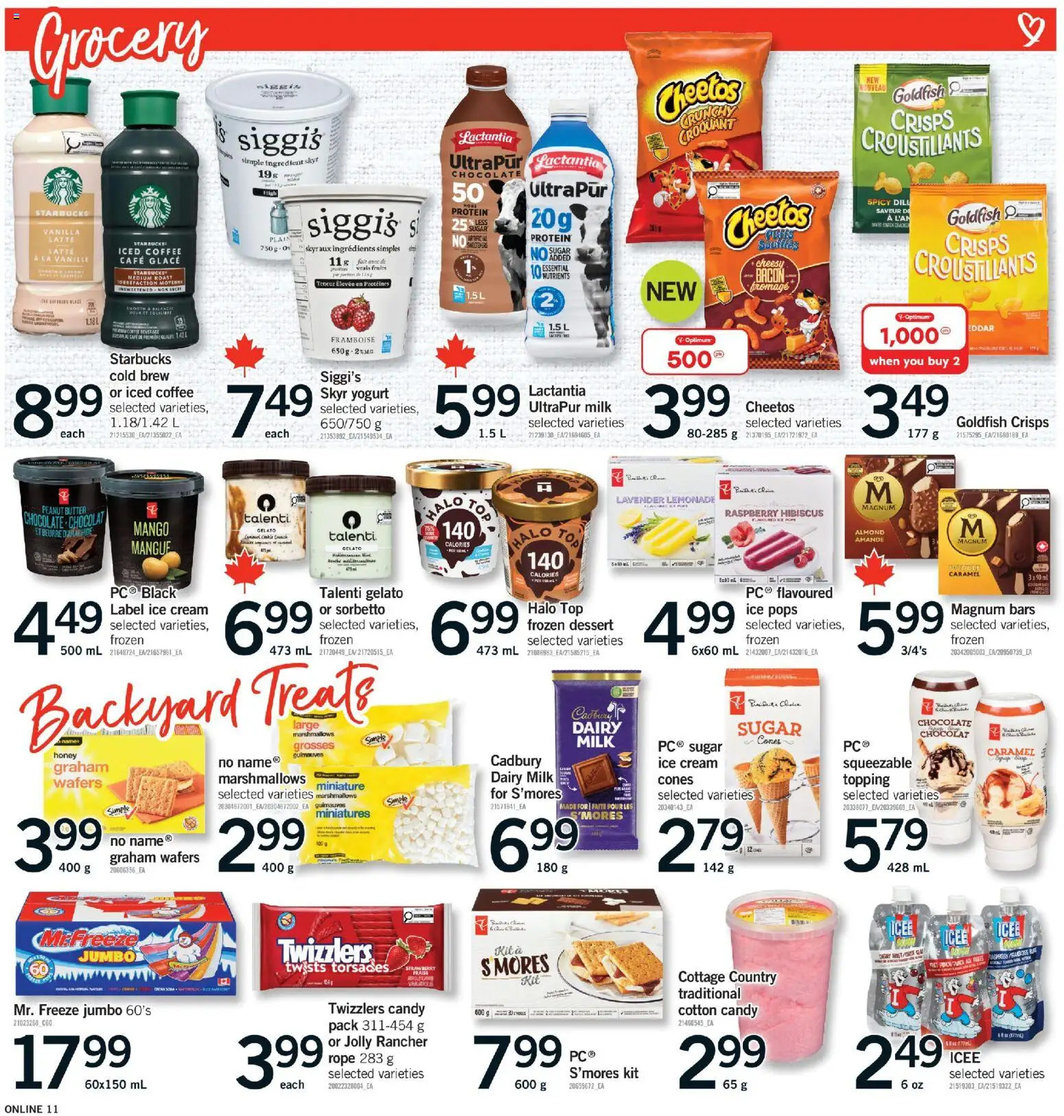 Fortinos flyer valid from 28.05.2026 | Page: 11 | Products: Cream, Milk, Butter, Coffee