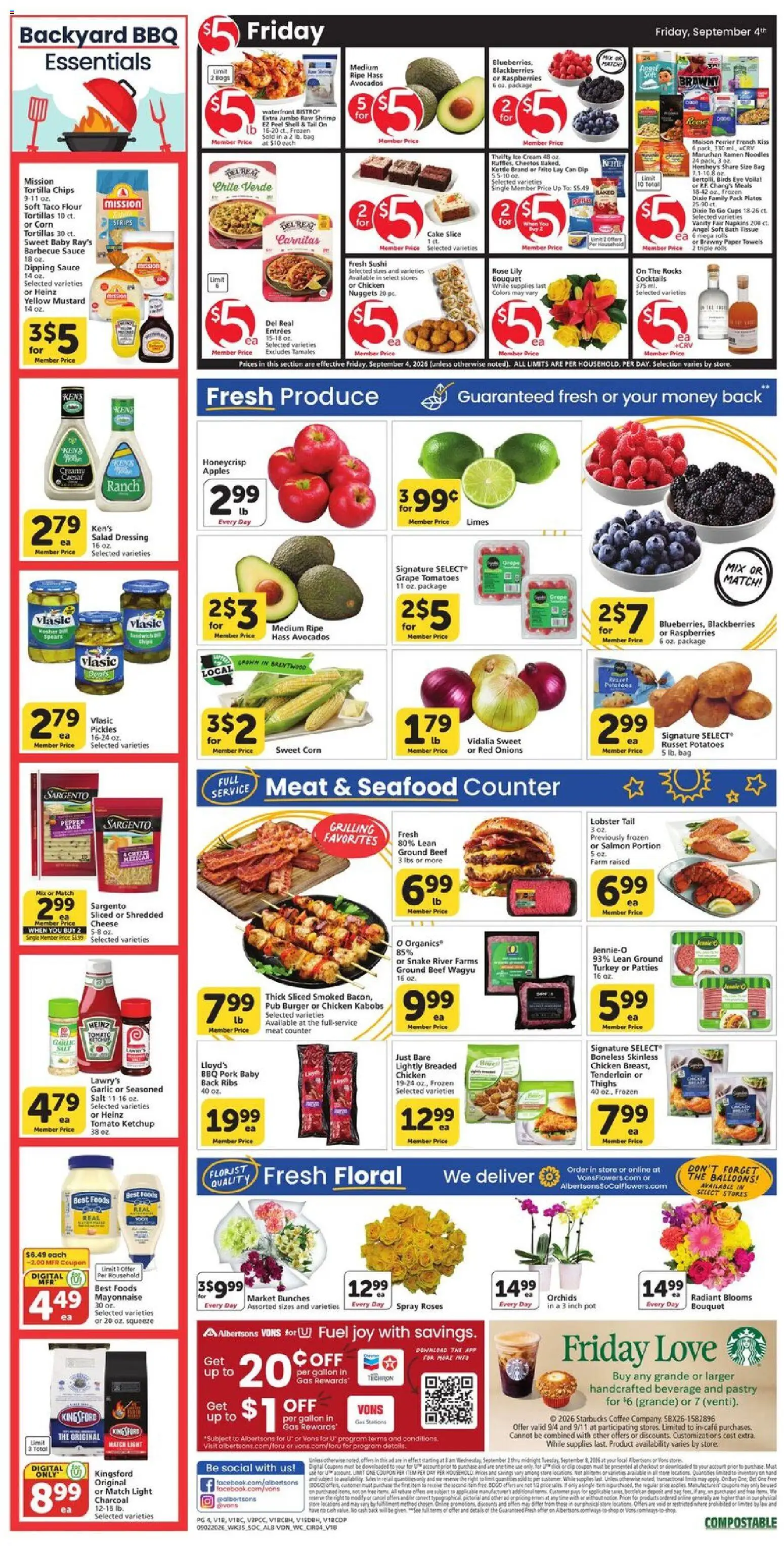 Vons Weekly Ad - valid from 09/02/2026 | Page: 5 | Products: Wc, Noodles, Cake, Dressing