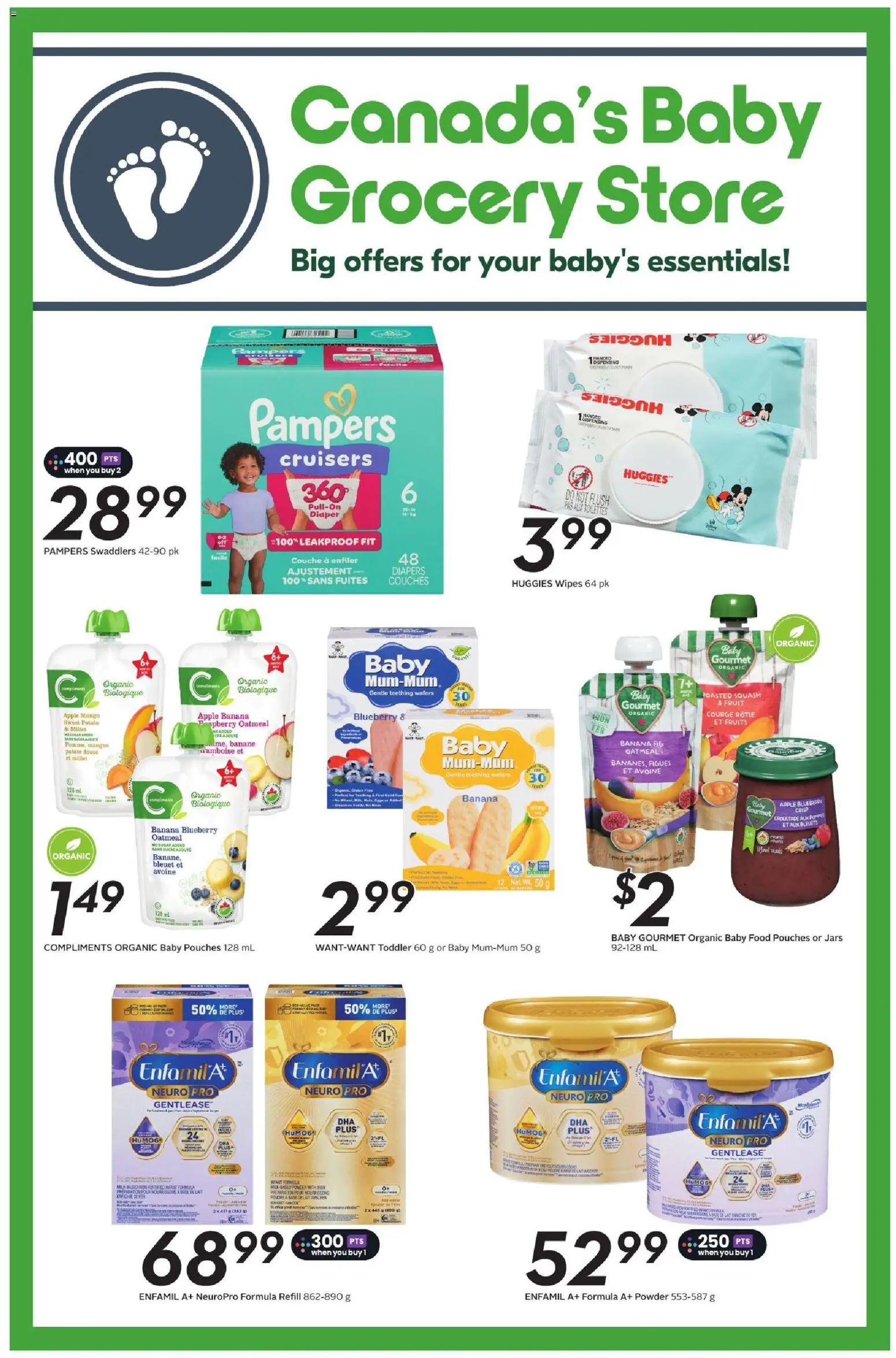 Sobeys flyer valid from Aug 13, 2026 | Page: 18 | Products: Fruit, Sugar, Powder, Diapers