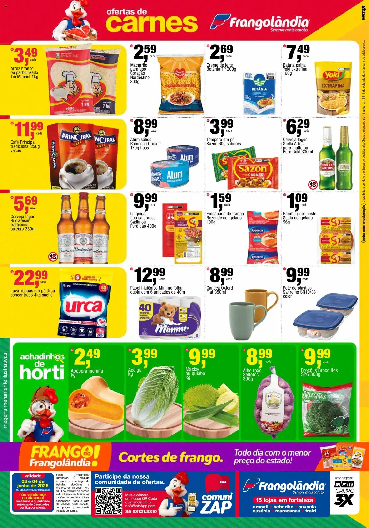 Frangolândia Folheto - válido de 03.06.2026 | Página: 2 | Produtos: Pó, Leite, Creme, Papel higiênico